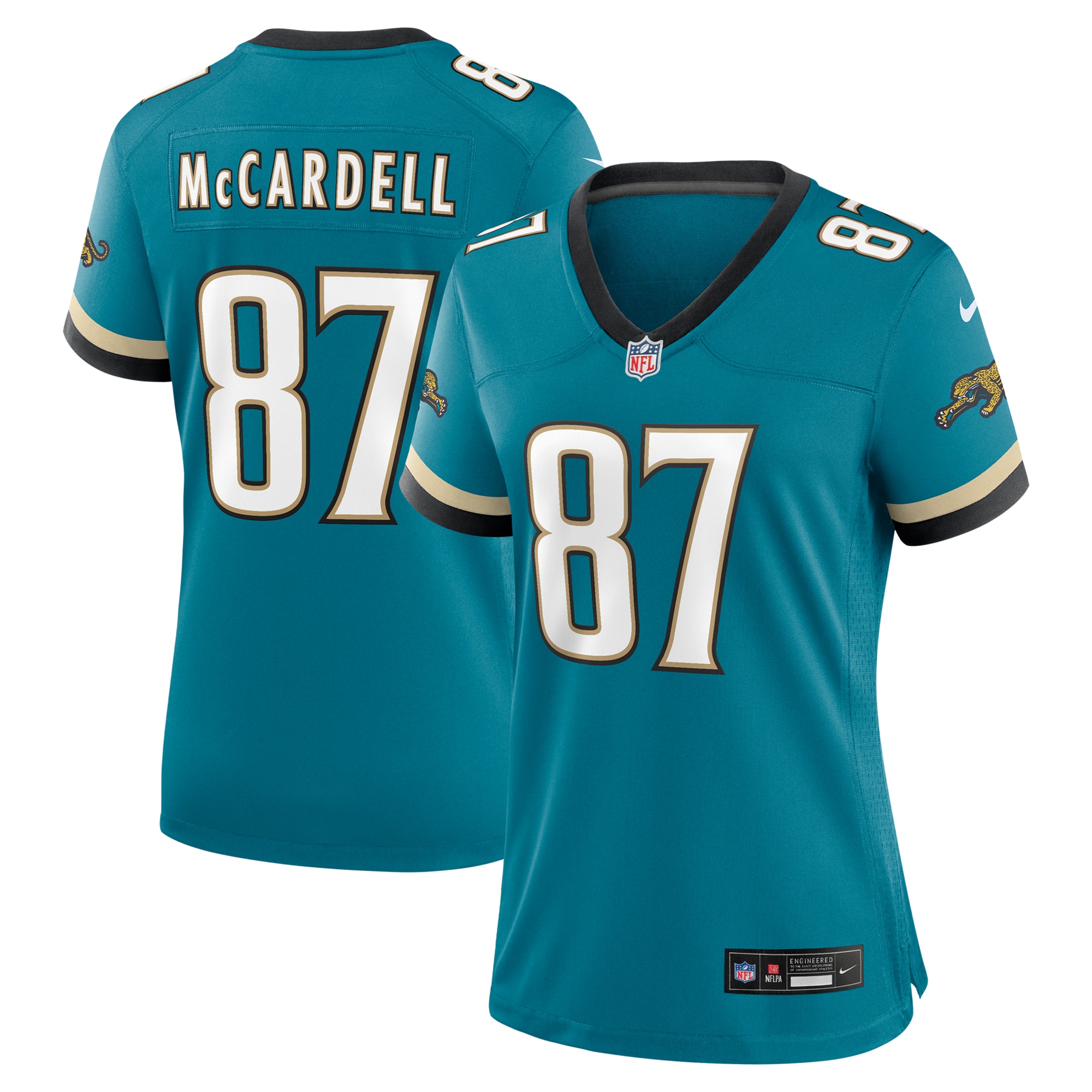 Women's Jacksonville Jaguars Keenan Mccardell Teal Prowler Throwback Retired Player Game Jersey Js8484