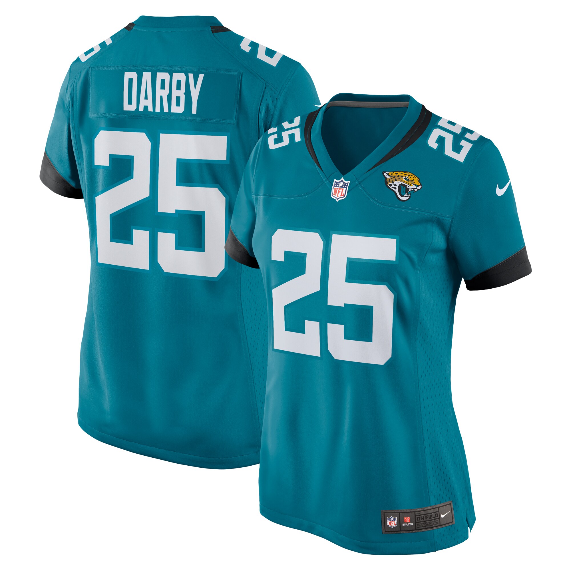 Women's Jacksonville Jaguars Ronald Darby Teal Team Game Jersey Js5554