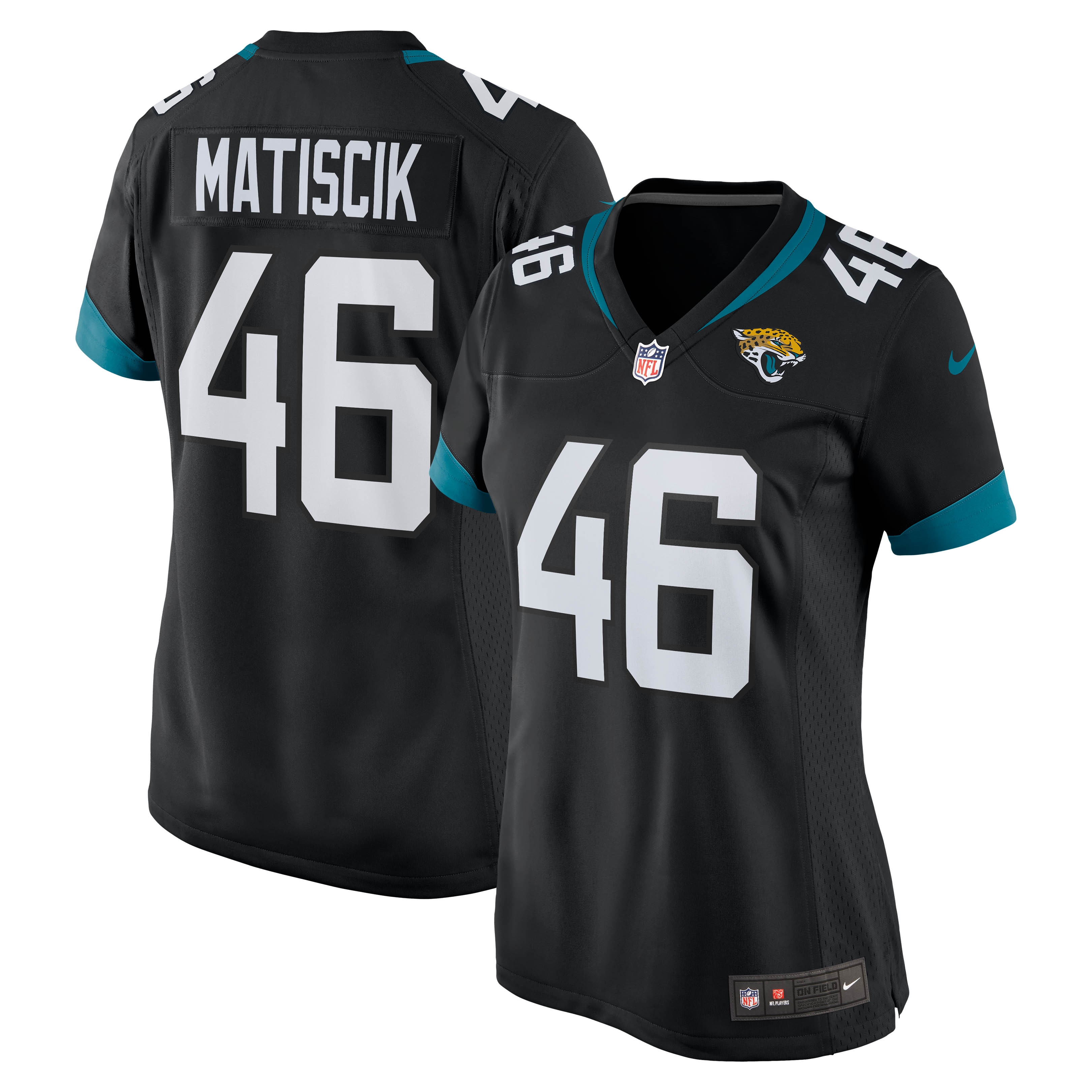 Women's Jacksonville Jaguars Ross Matiscik Black Game Jersey Js5061