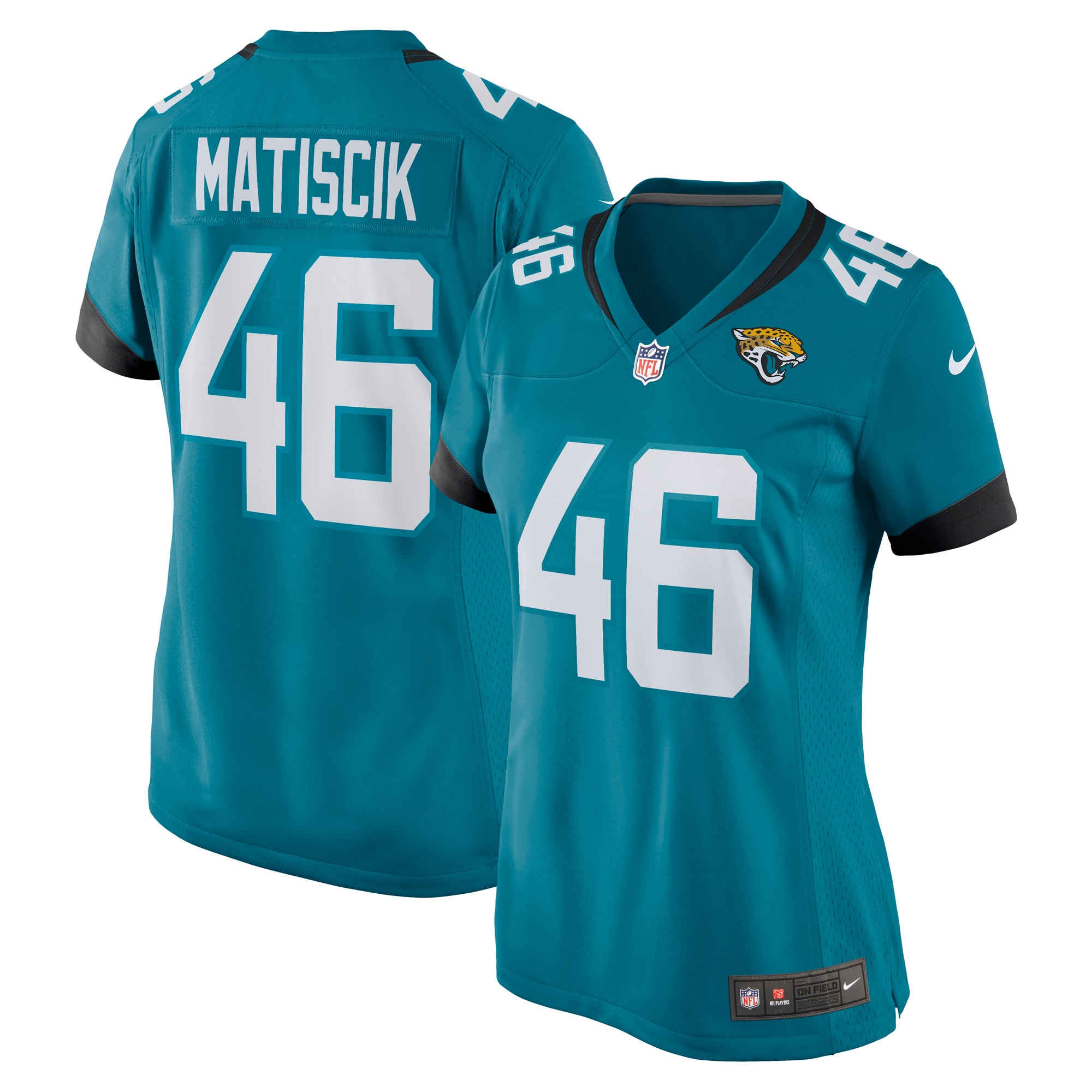 Women's Jacksonville Jaguars Ross Matiscik Teal Game Jersey Js2714