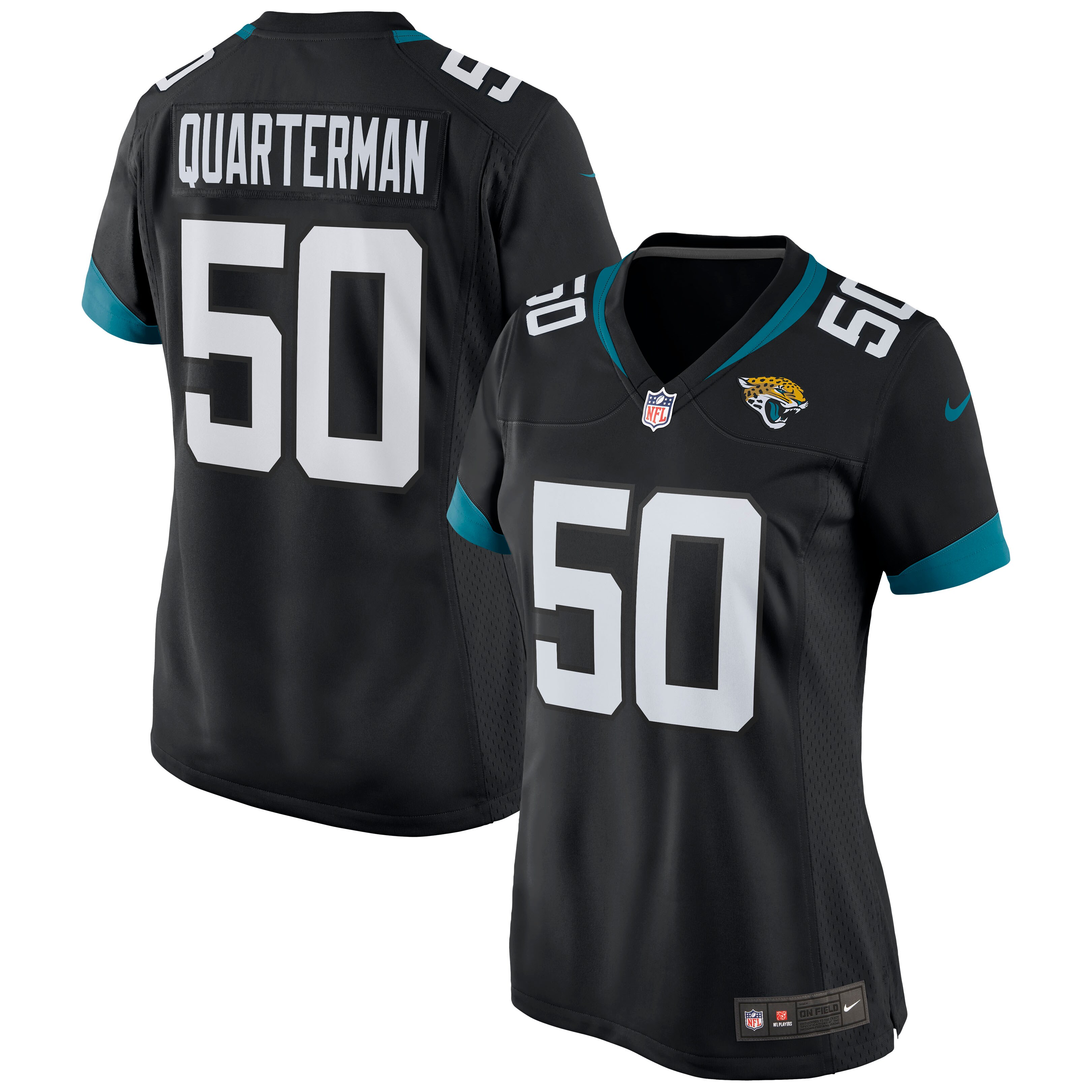 Women's Jacksonville Jaguars Shaquille Quarterman Black Game Jersey Js3486