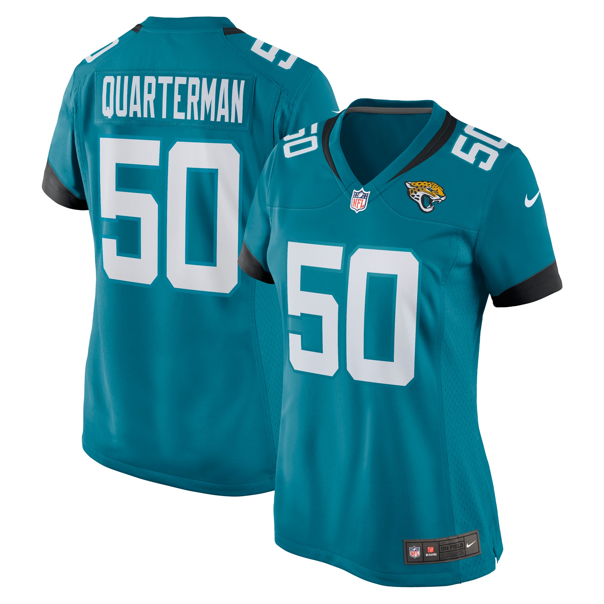 Women's Jacksonville Jaguars Shaquille Quarterman Teal Game Jersey Js9837