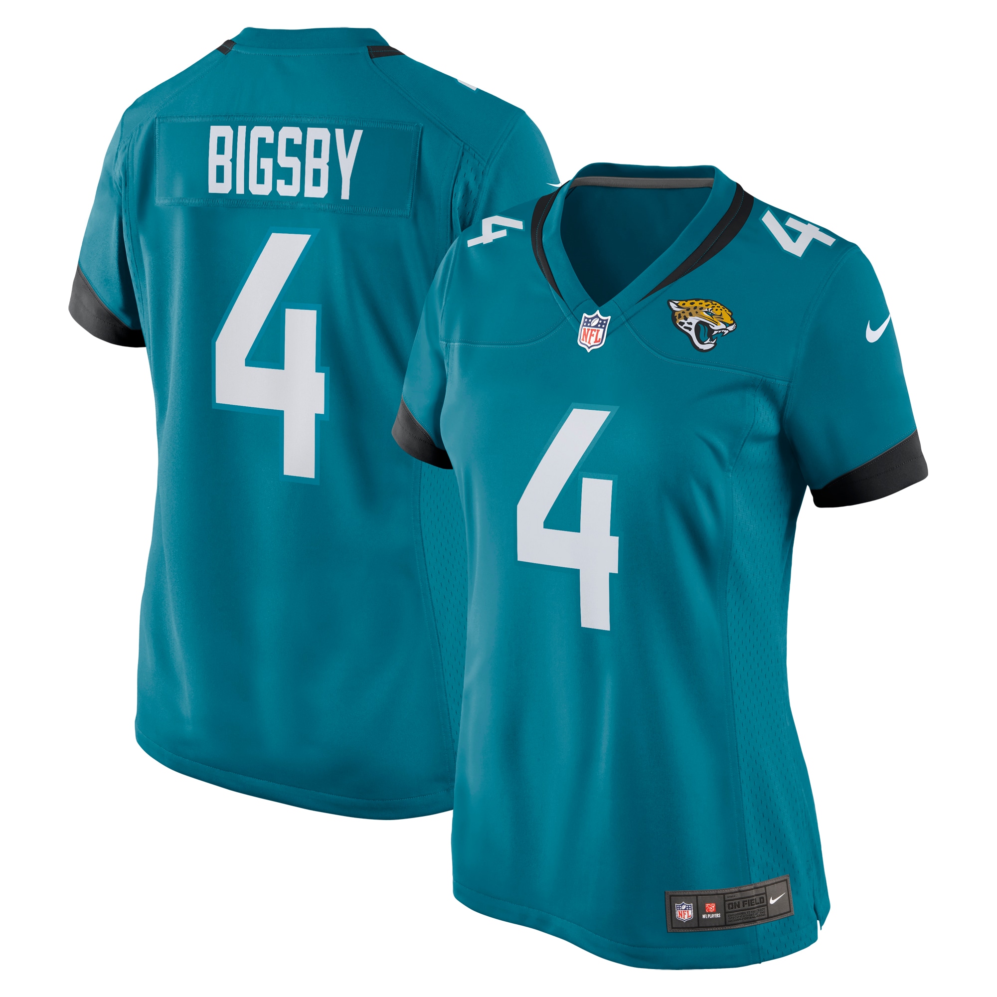 Women's Jacksonville Jaguars Tank Bigsby Teal Game Jersey Js3045