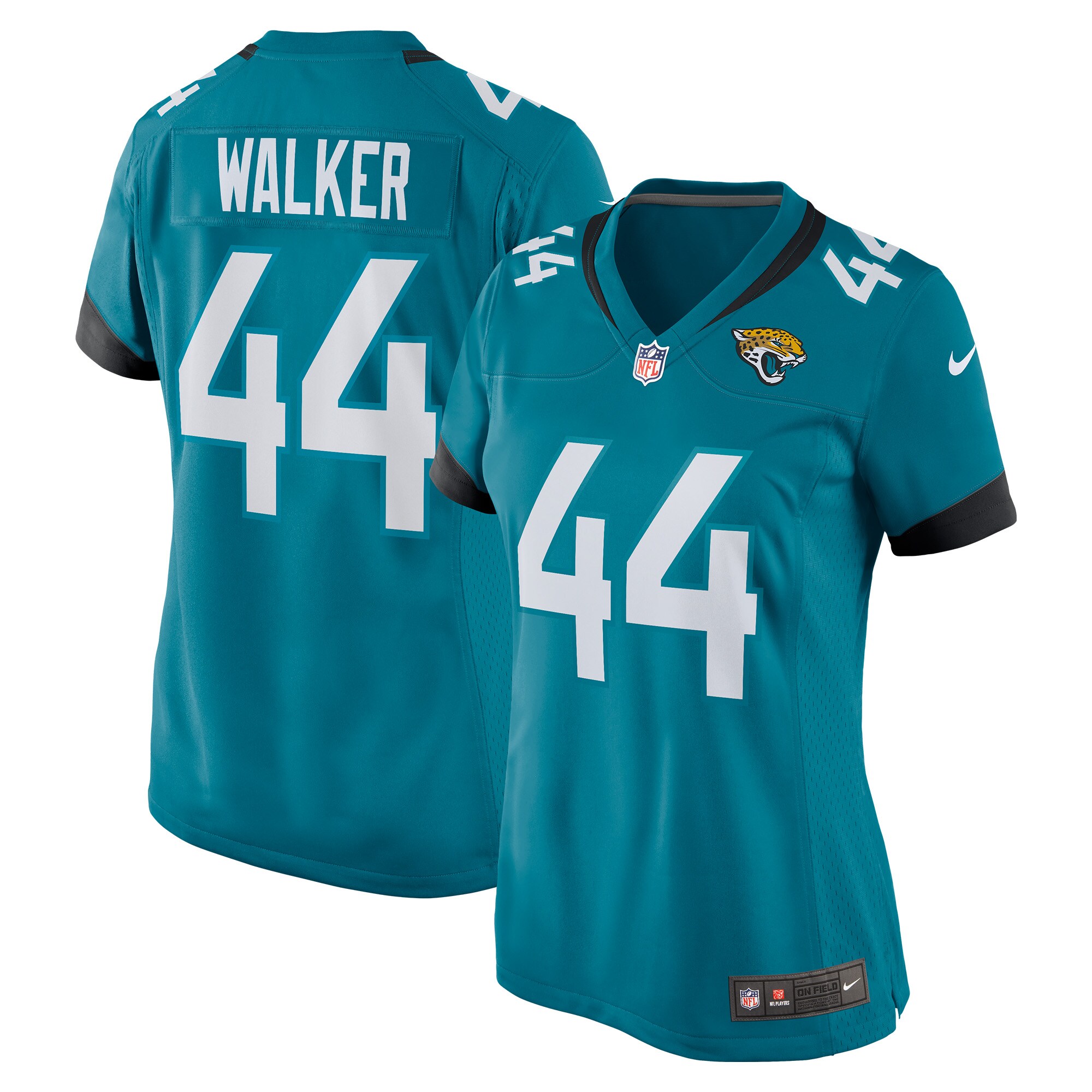 Women's Jacksonville Jaguars Travon Walker Teal Player Jersey Js9086