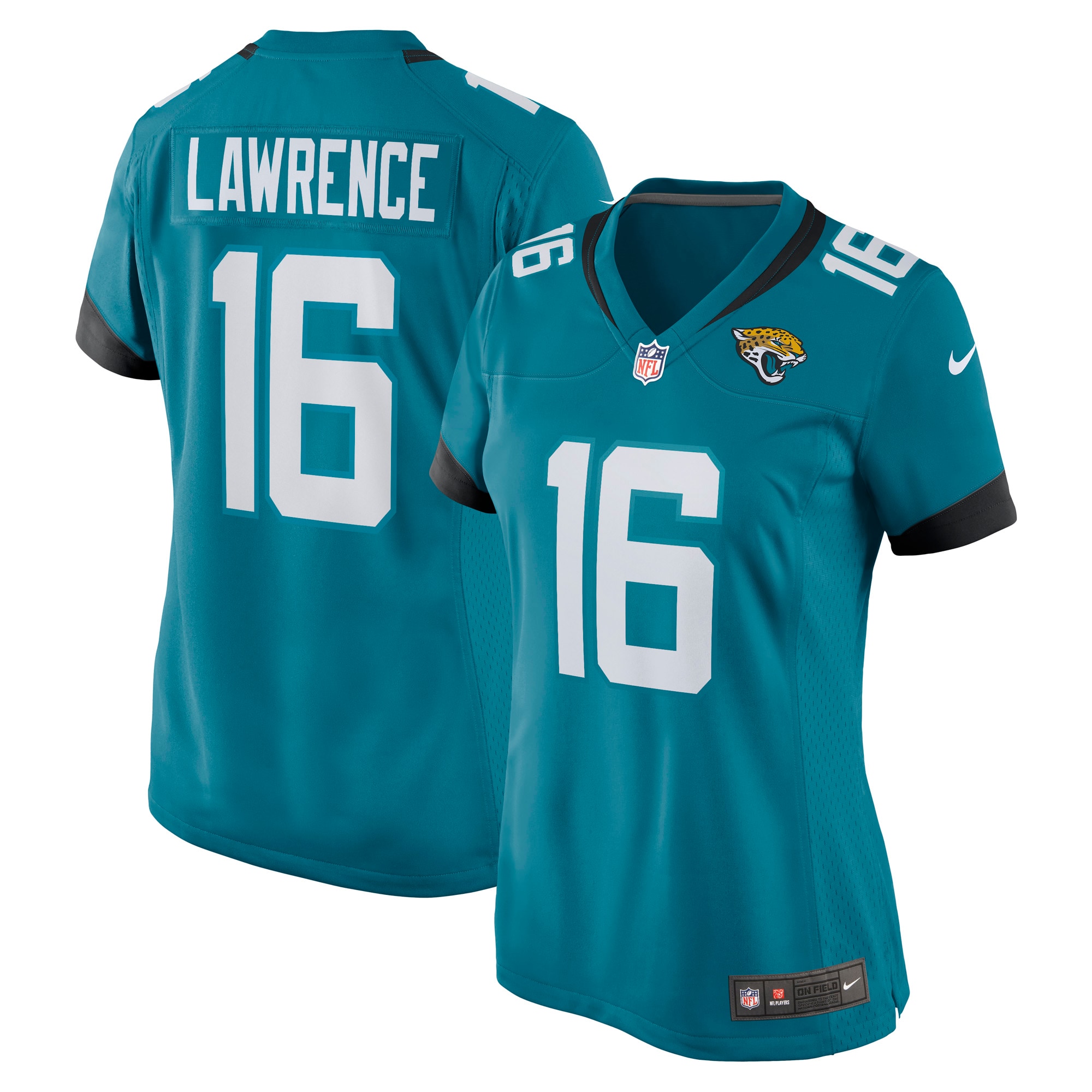 Women's Jacksonville Jaguars Trevor Lawrence Teal Game Jersey Js4617