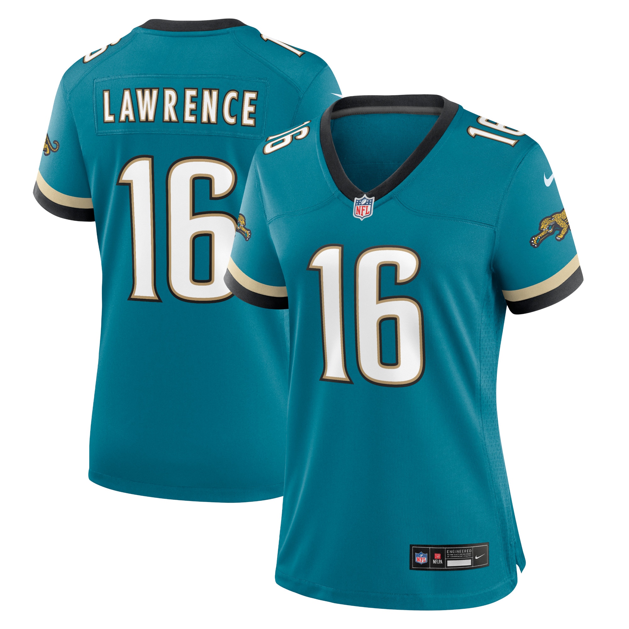 Women's Jacksonville Jaguars Trevor Lawrence Teal Prowler Throwback Game Jersey Js7785