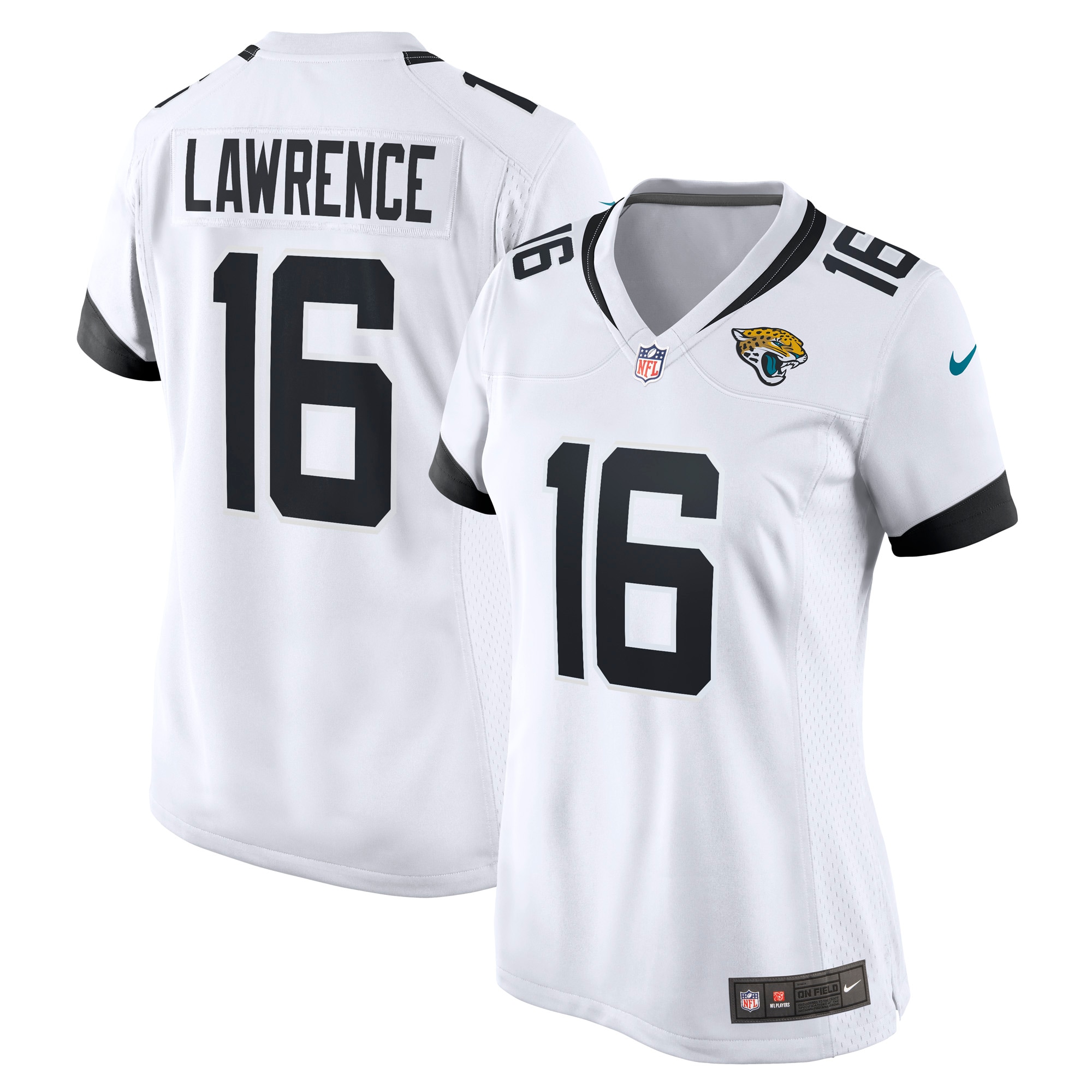 Women's Jacksonville Jaguars Trevor Lawrence White Game Jersey Js8448