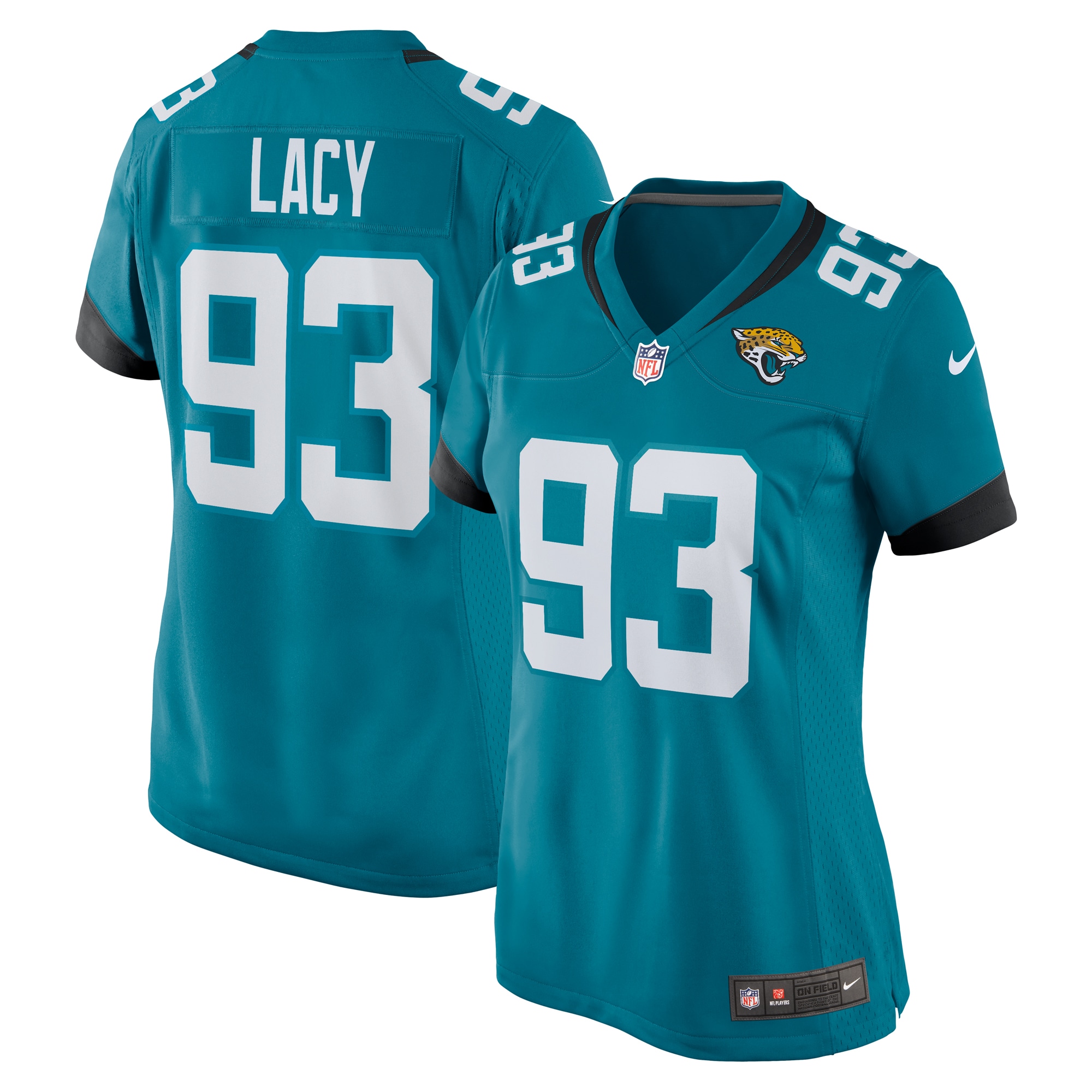 Women's Jacksonville Jaguars Tyler Lacy Teal Team Game Jersey Js7904