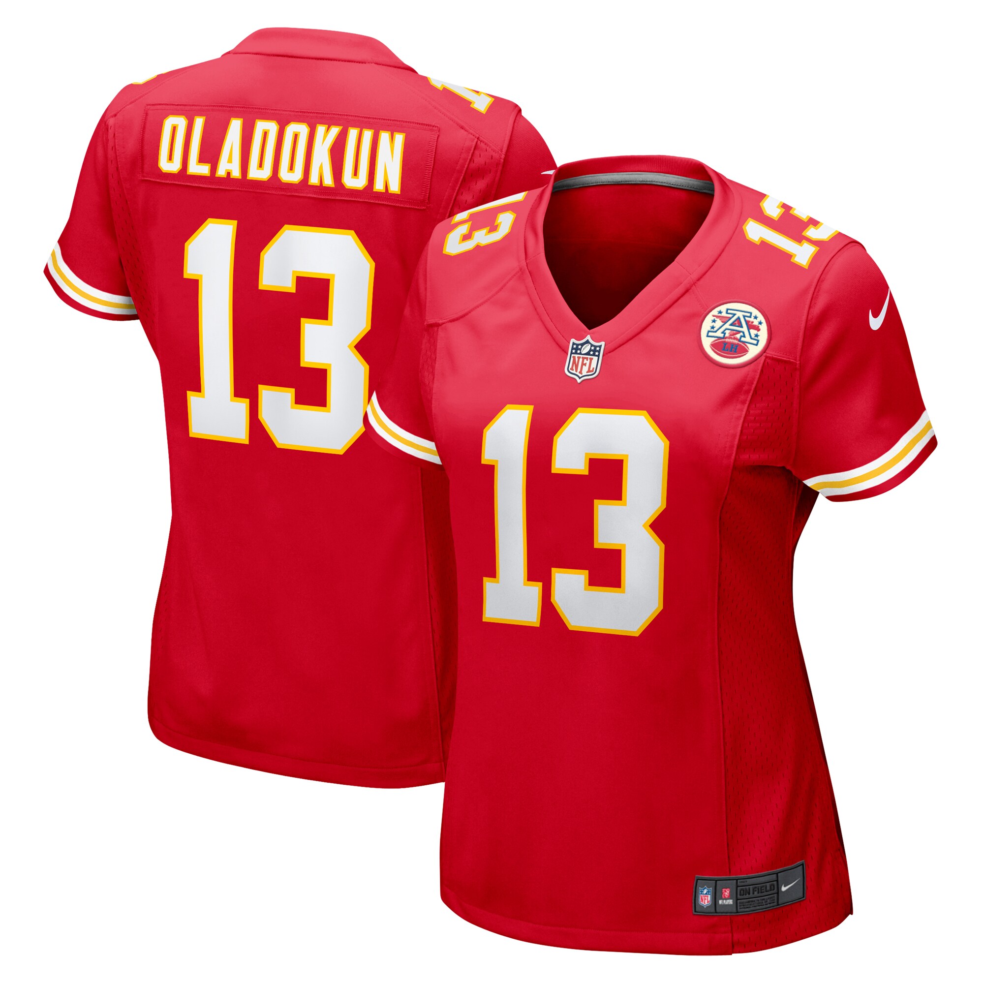 Women's Kansas City Chiefs Chris Oladokun Red Game Jersey Js6260