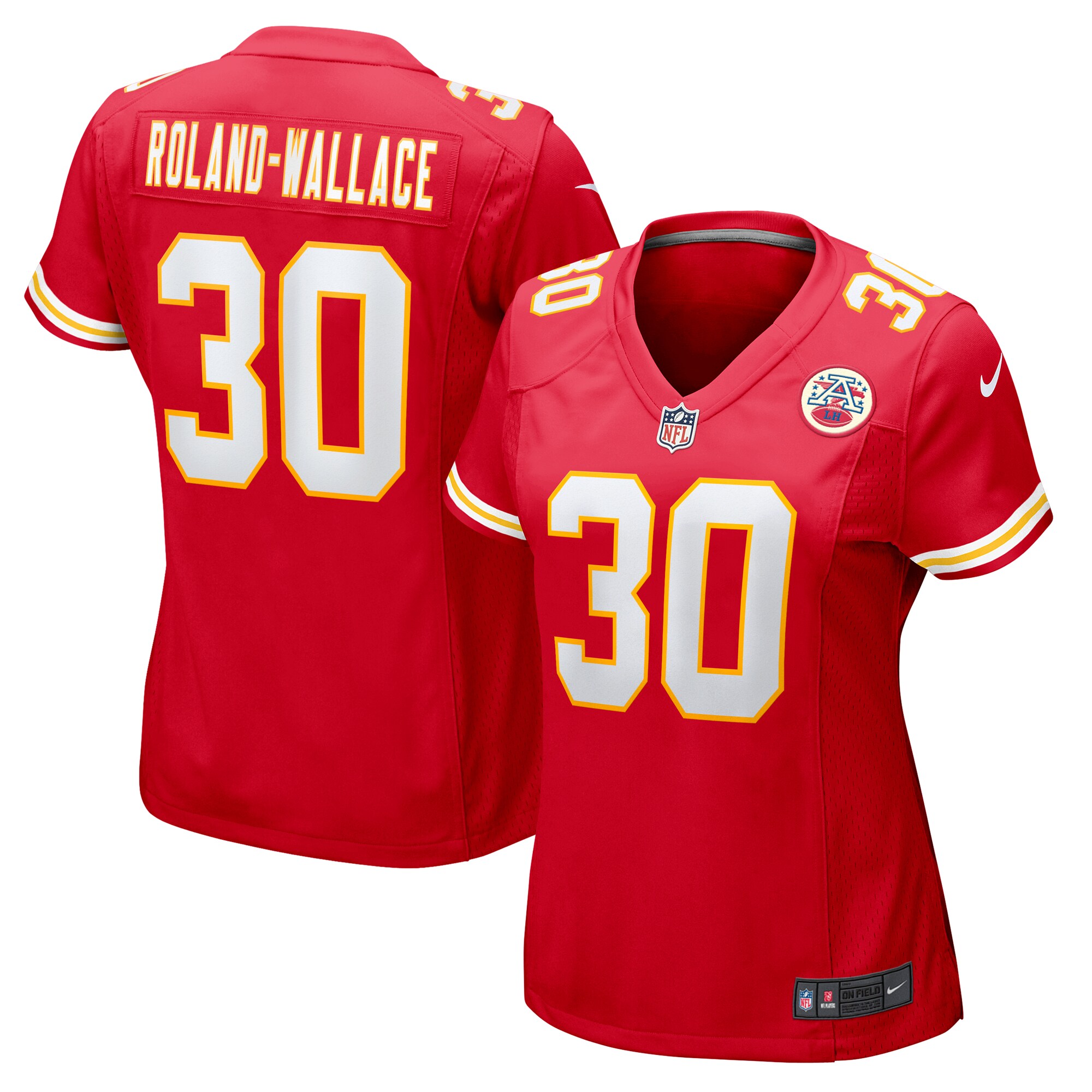 Women's Kansas City Chiefs Chris Roland-wallace Red Game Jersey Js2599