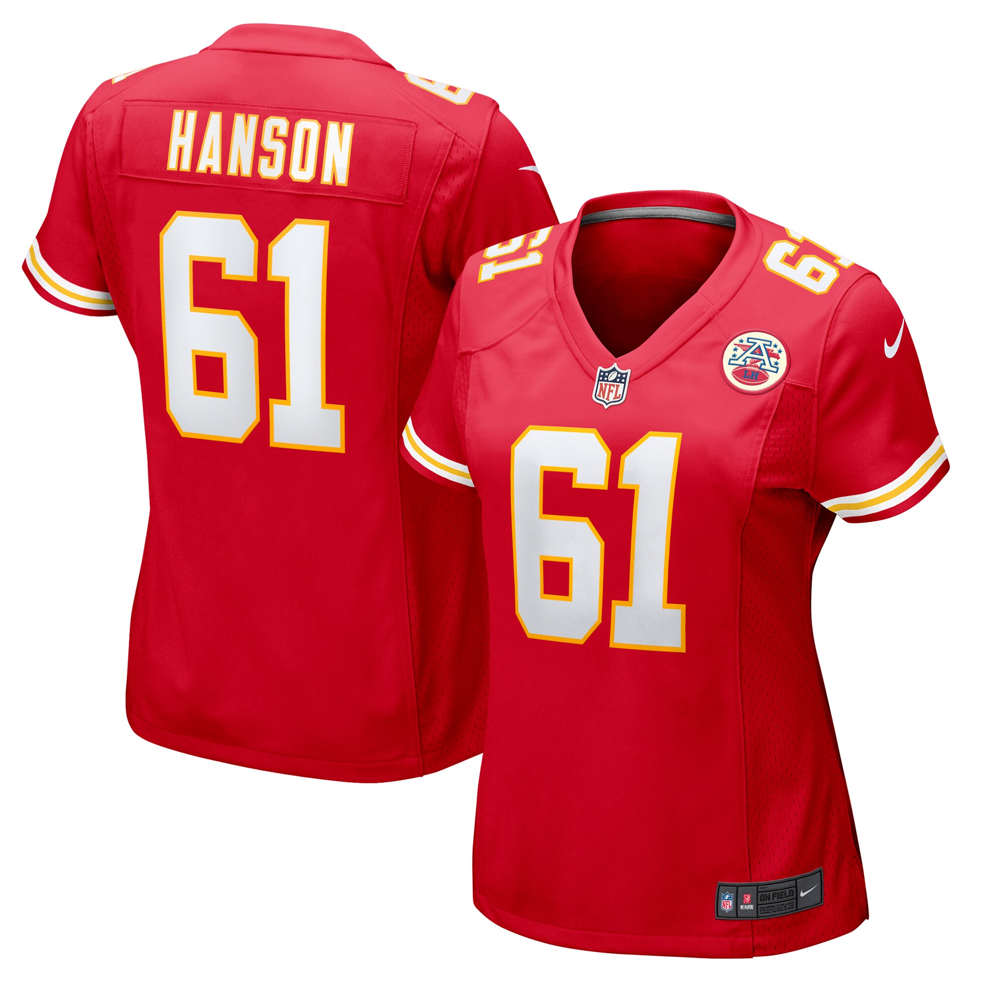 Women's Kansas City Chiefs C.j. Hanson Red Game Jersey Js8647