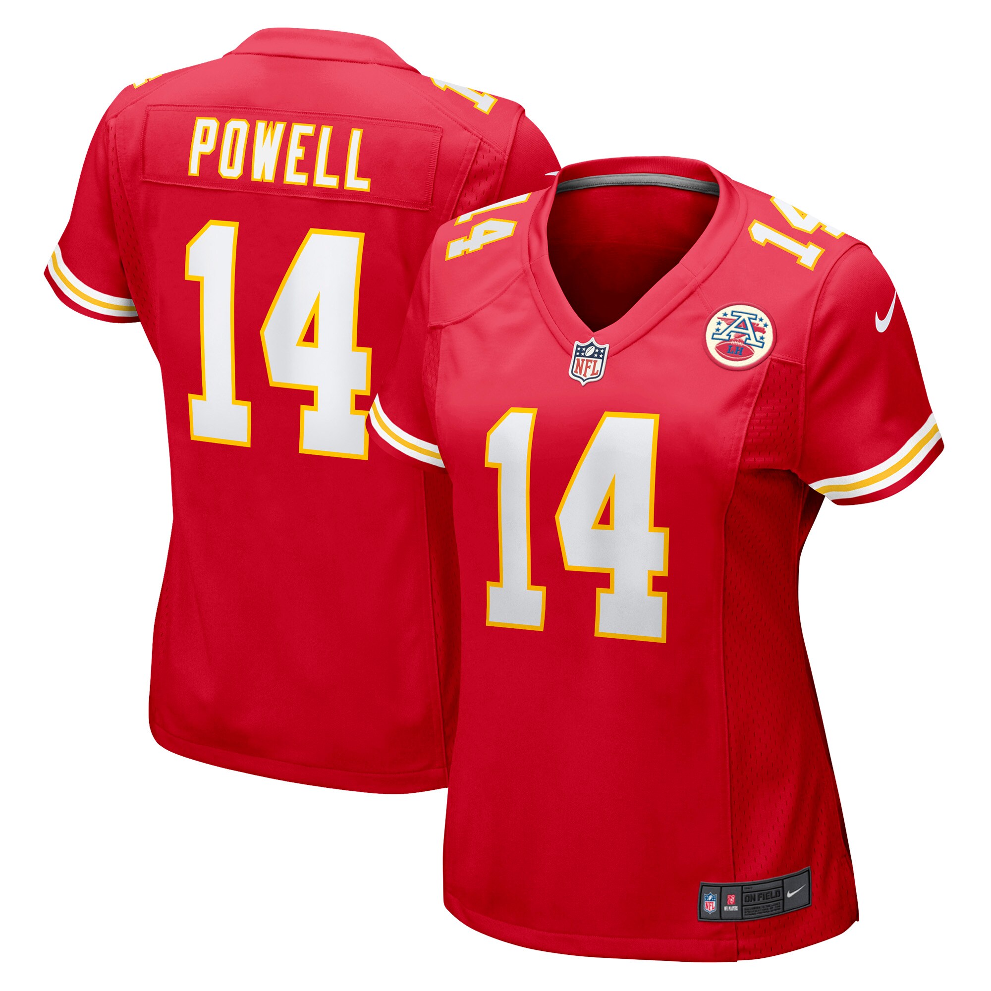 Women's Kansas City Chiefs Cornell Powell Red Game Player Jersey Js5677