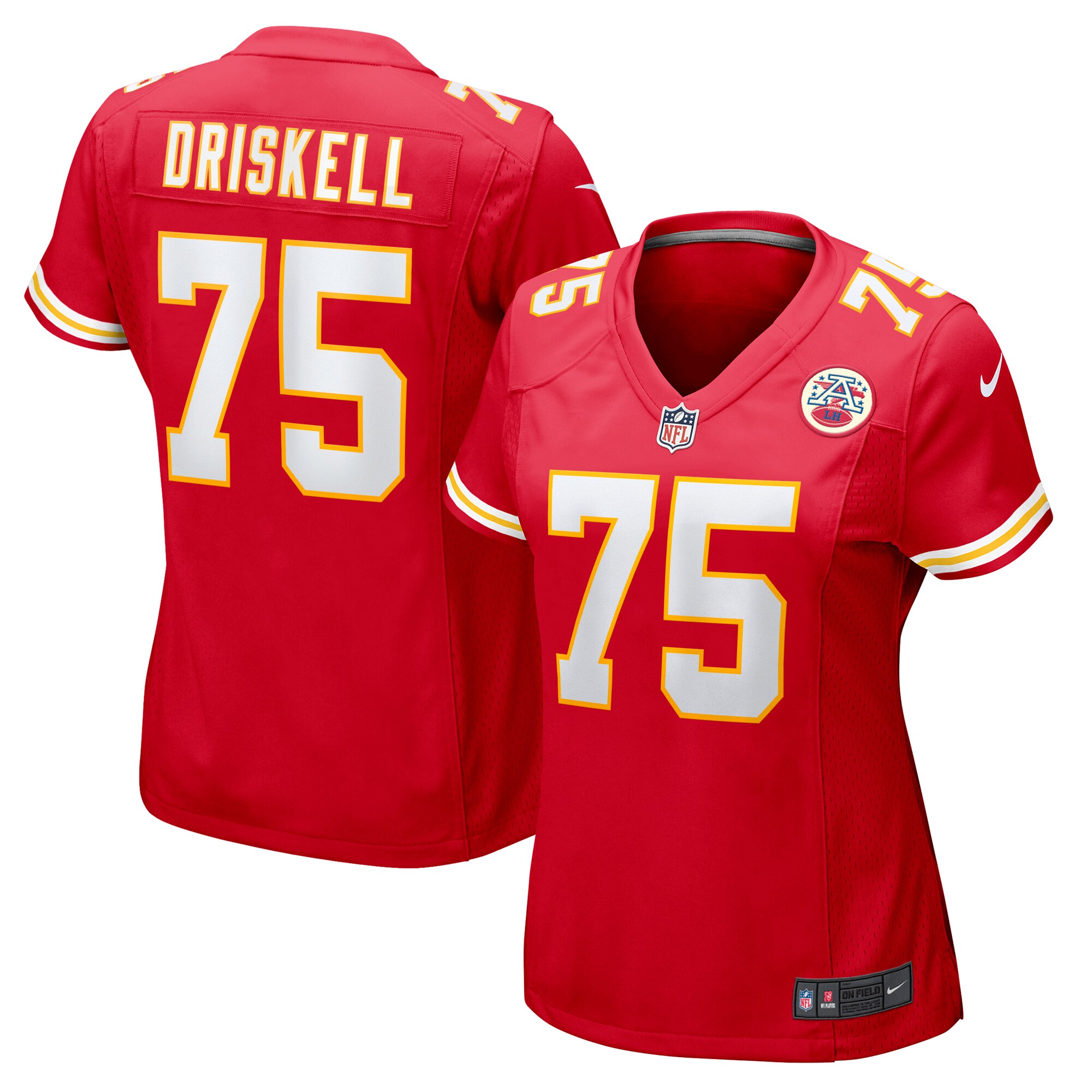 Women's Kansas City Chiefs Ethan Driskell Red Game Jersey Js3052