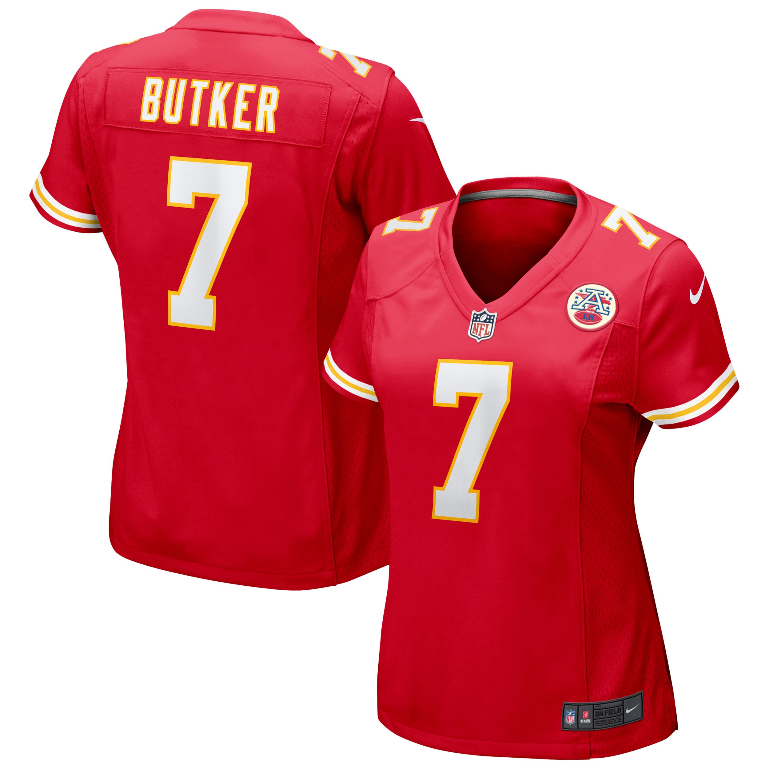 Women's Kansas City Chiefs Harrison Butker Red Game Jersey Js5800