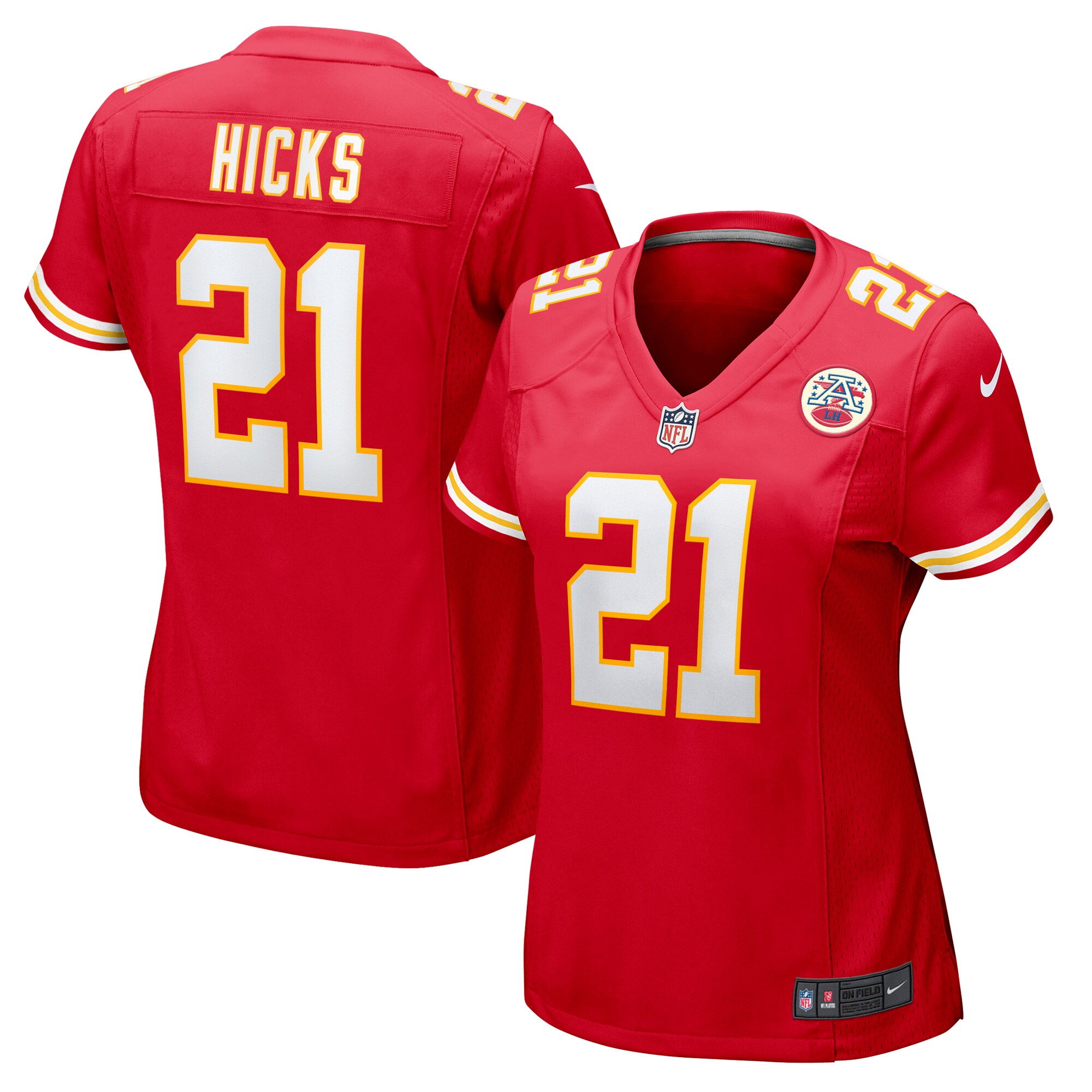Women's Kansas City Chiefs Jaden Hicks Red Game Jersey Js9684