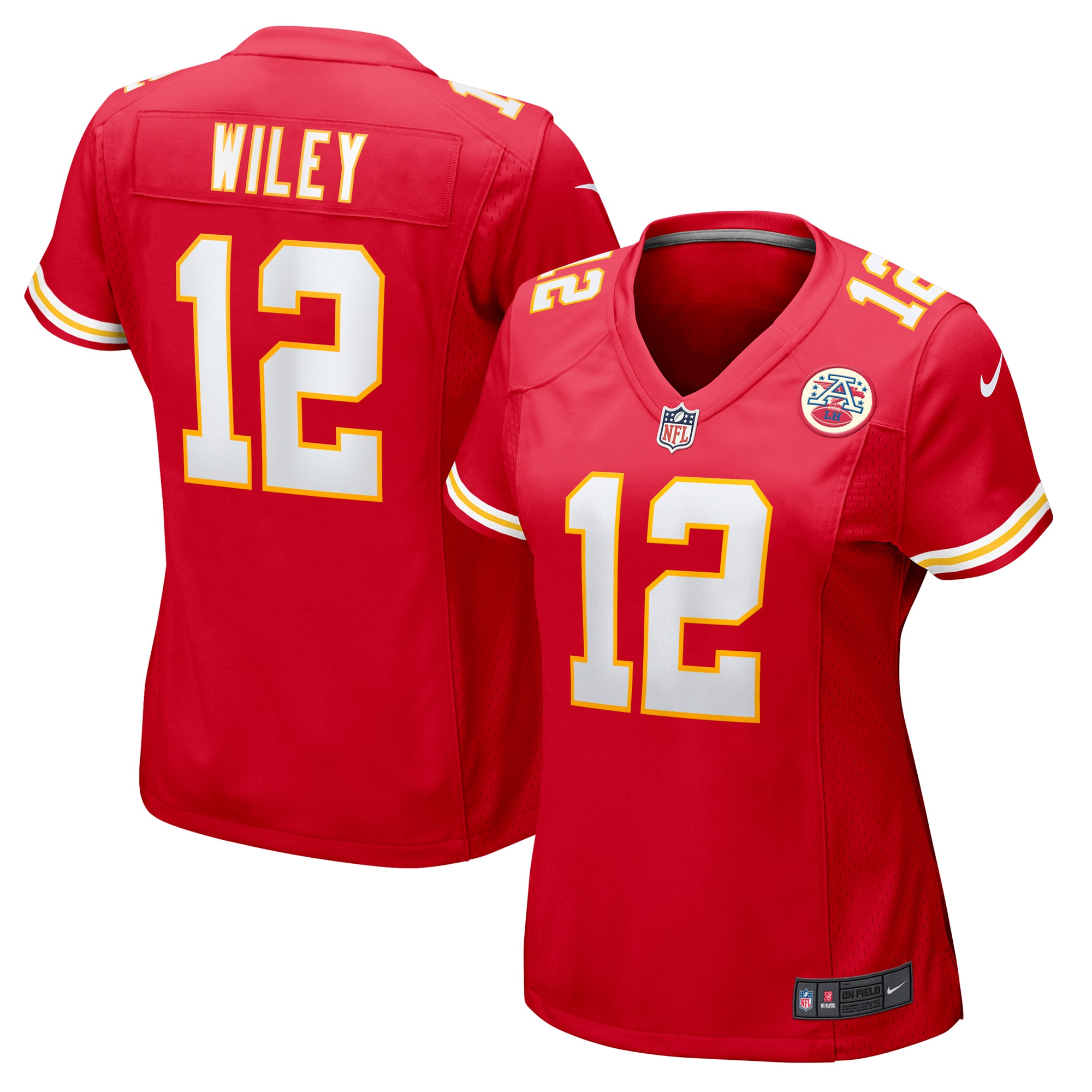 Women's Kansas City Chiefs Jared Wiley Red Game Jersey Js2755