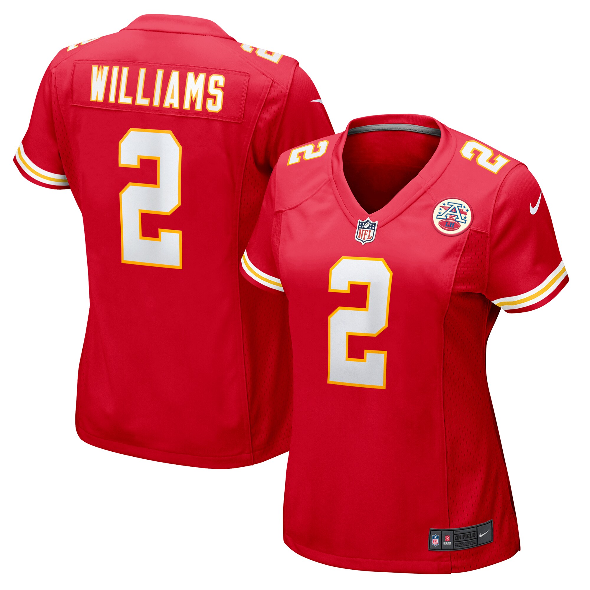 Women's Kansas City Chiefs Joshua Williams Red Game Jersey Js3191
