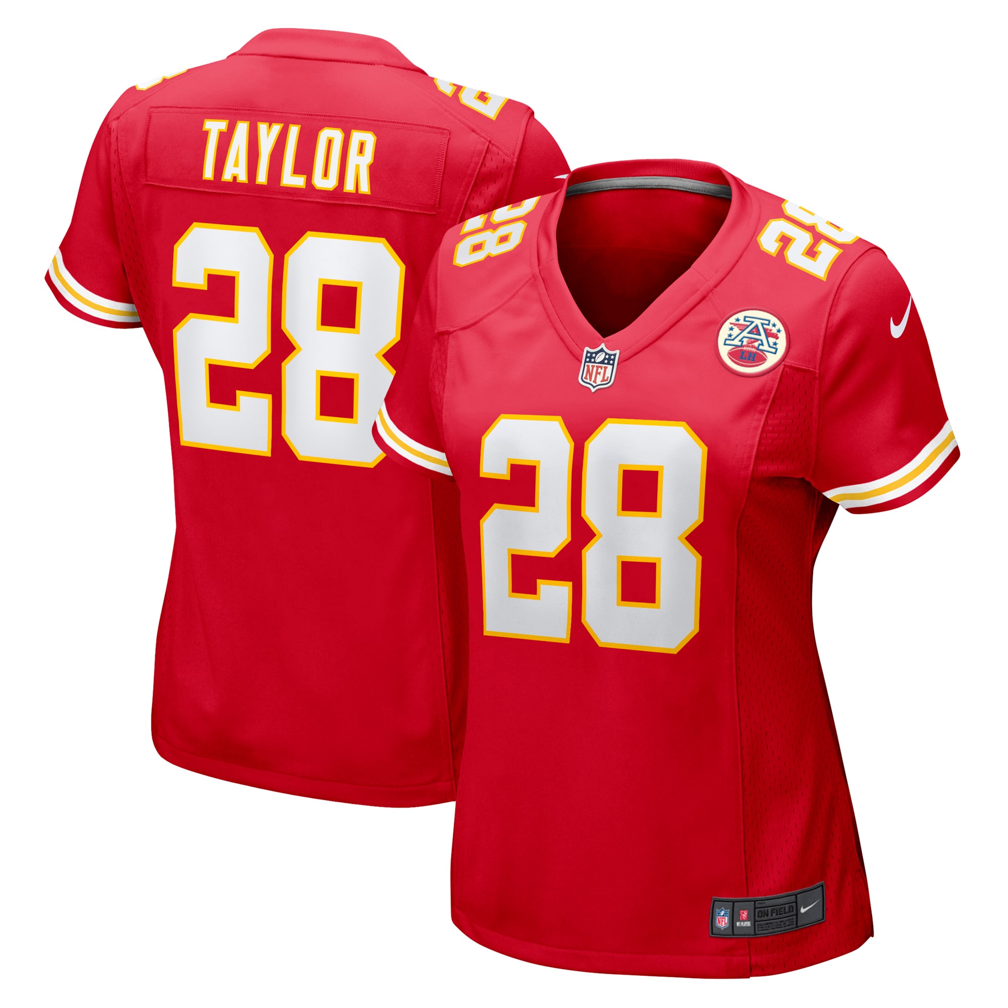 Women's Kansas City Chiefs Keith Taylor Red Team Game Jersey Js5521