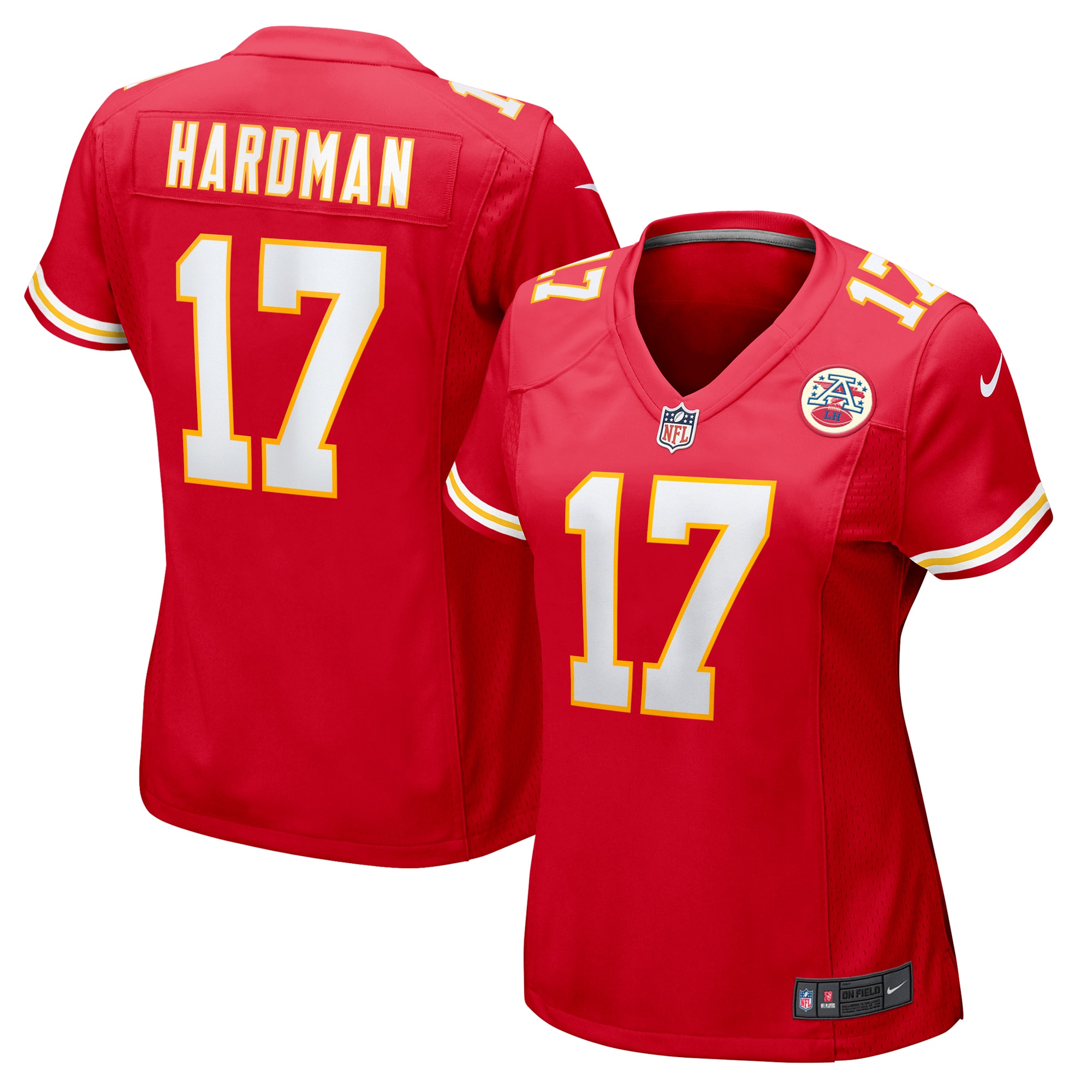 Women's Kansas City Chiefs Mecole Hardman Red Game Jersey Js5508
