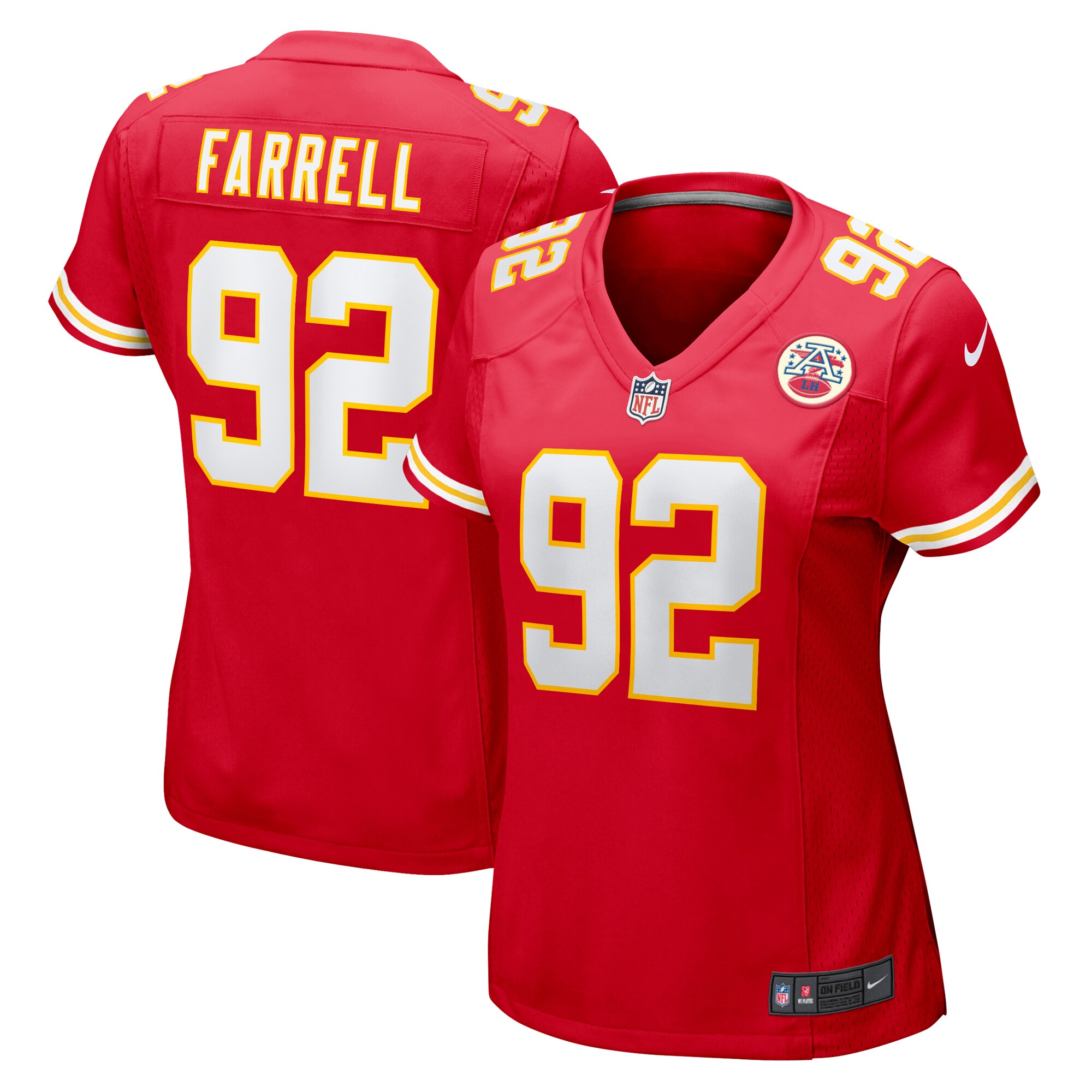 Women's Kansas City Chiefs Neil Farrell Jr. Red Team Game Jersey Js3678