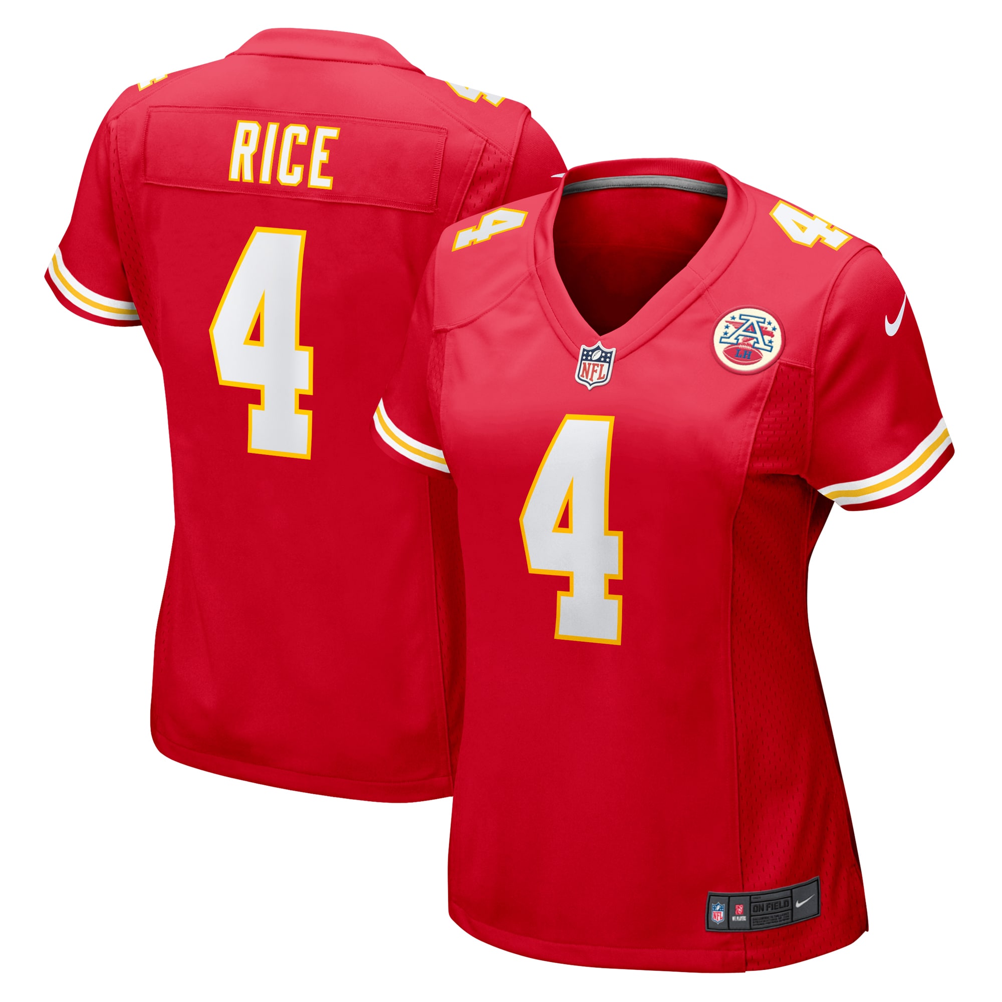 Women's Kansas City Chiefs Rashee Rice Red Game Jersey Js3827