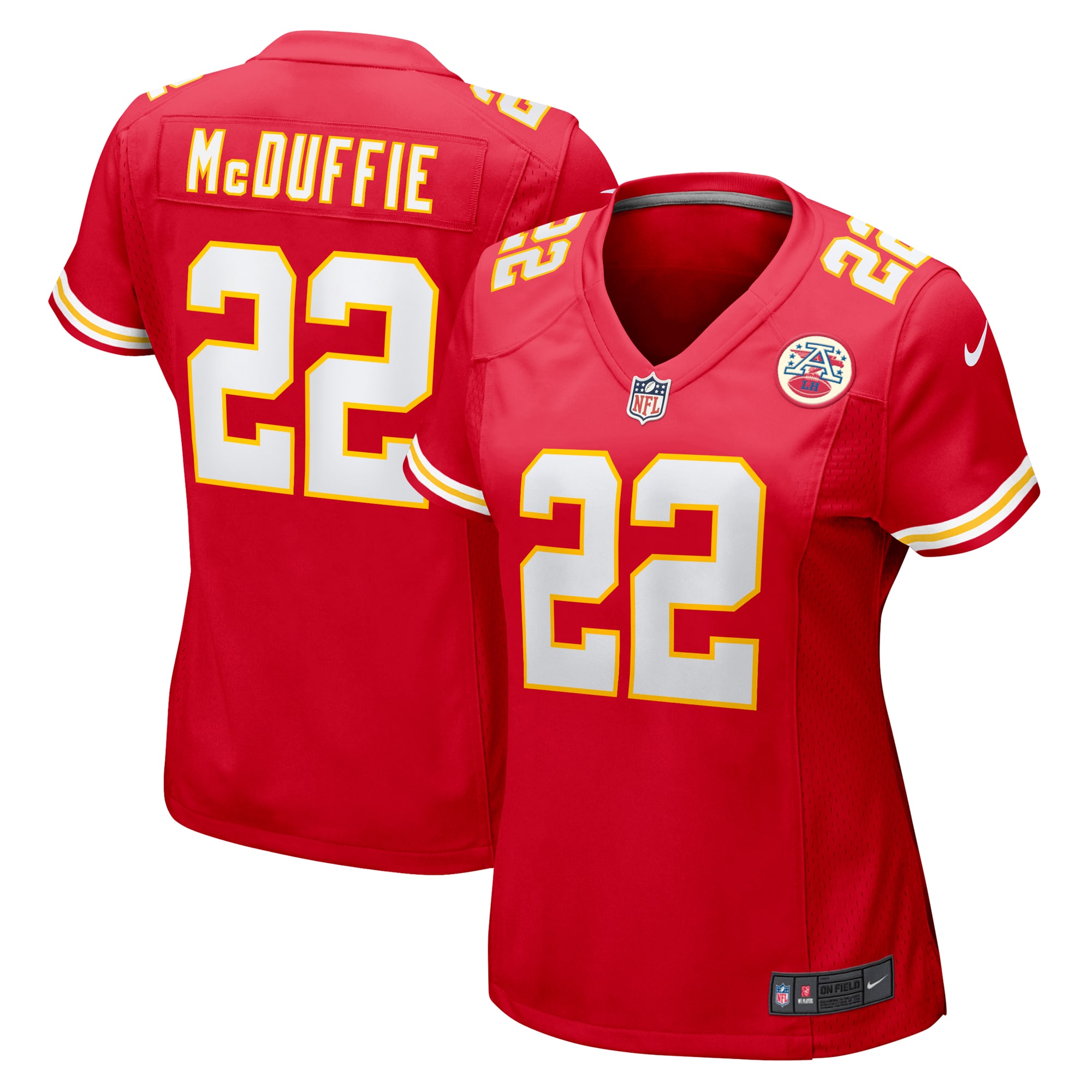 Women's Kansas City Chiefs Trent Mcduffie Red Game Jersey Js7253