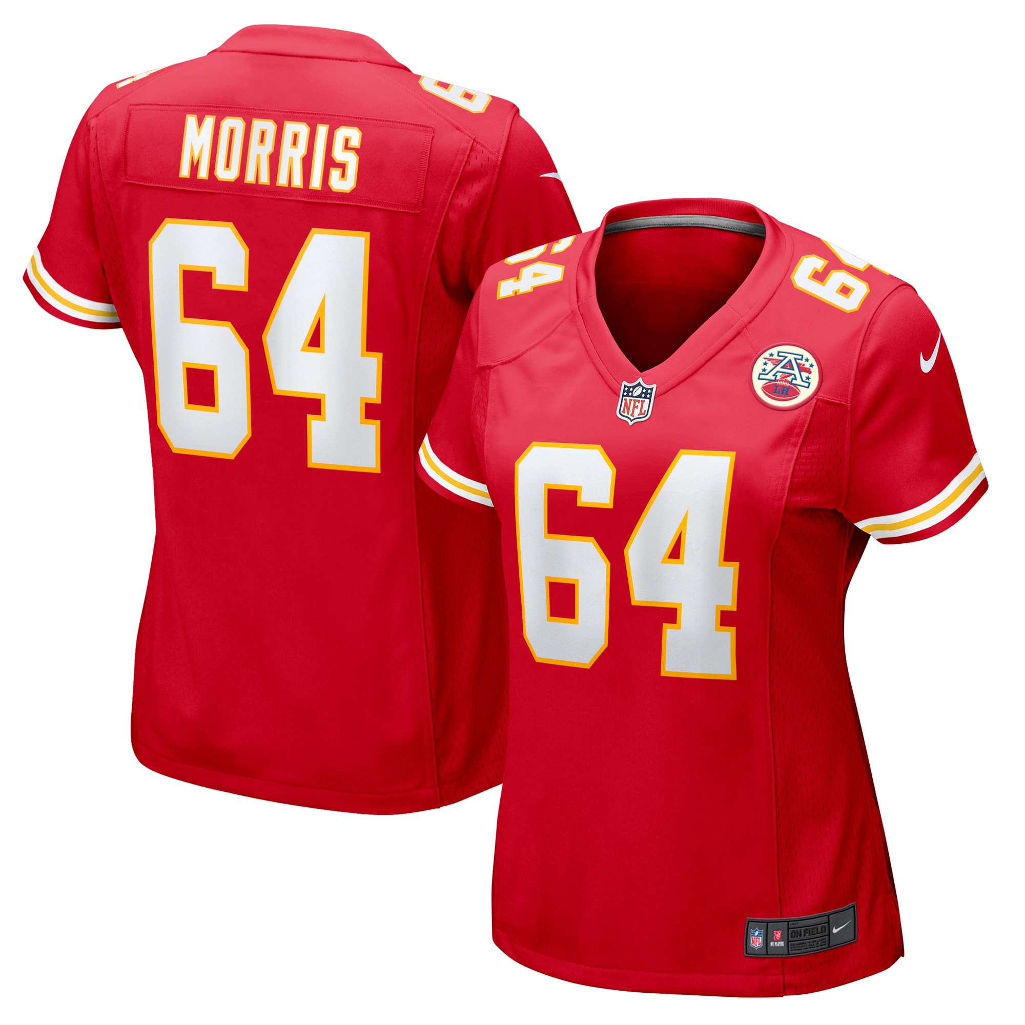 Women's Kansas City Chiefs Wanya Morris Red Game Jersey Js2212