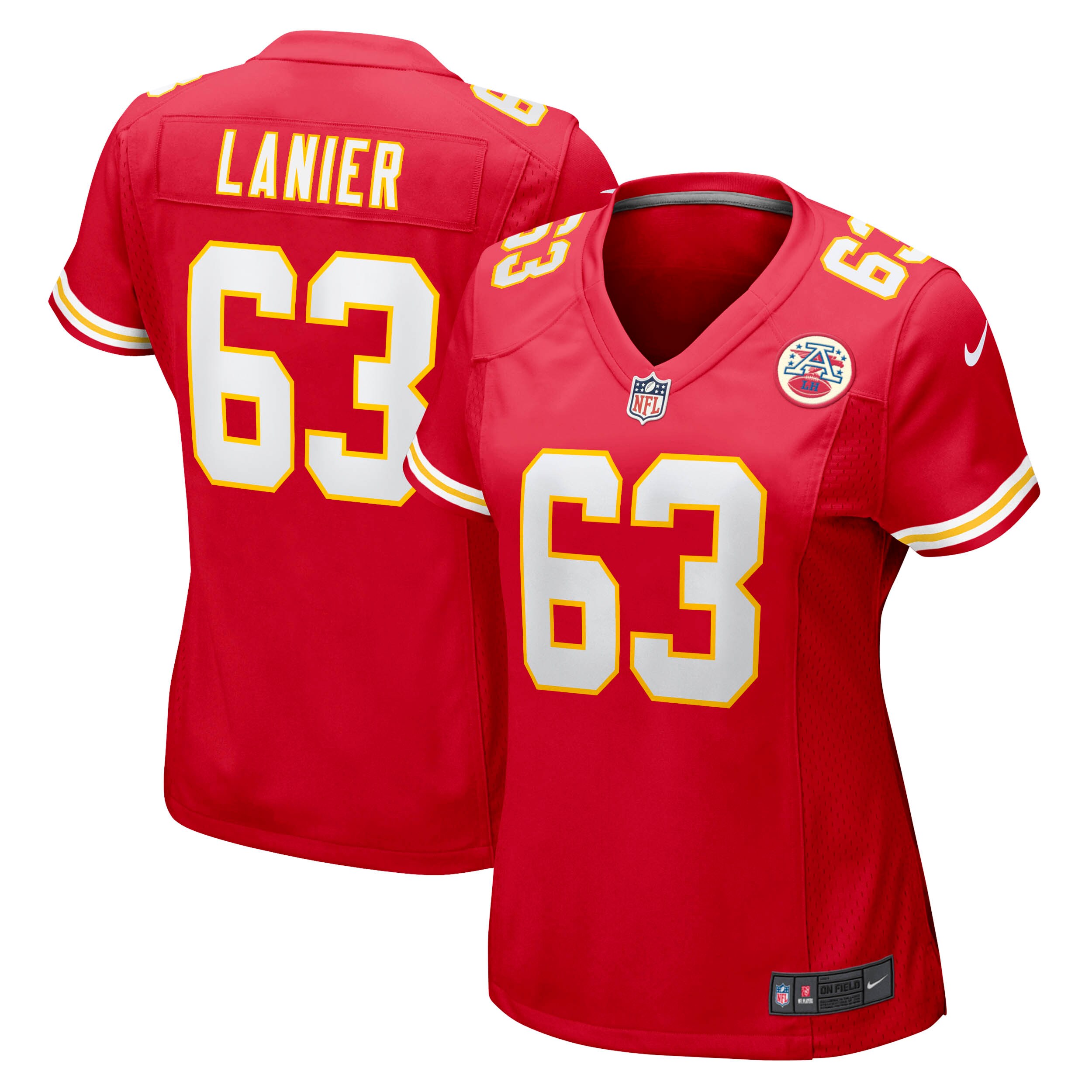 Women's Kansas City Chiefs Willie Lanier Red Retired Player Jersey Js5095