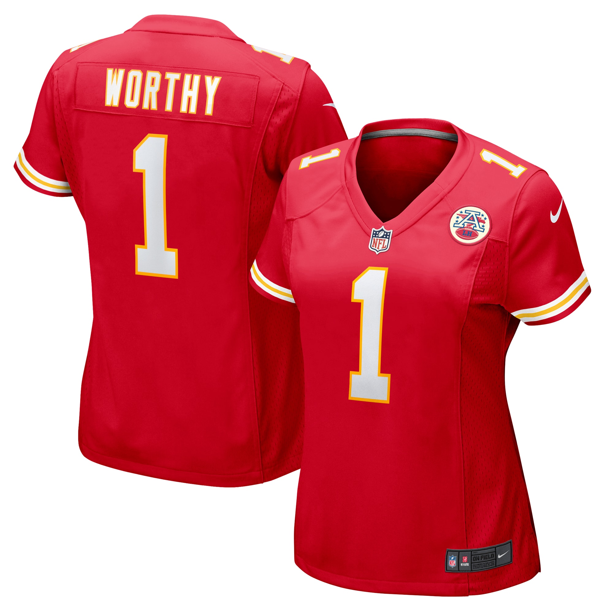 Women's Kansas City Chiefs Xavier Worthy Red Game Jersey Js4271