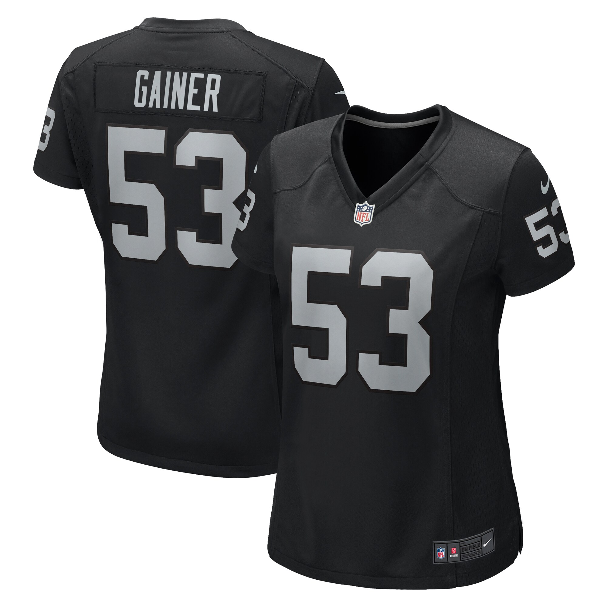 Women's Las Vegas Raiders Amari Gainer Black Game Jersey Js5281