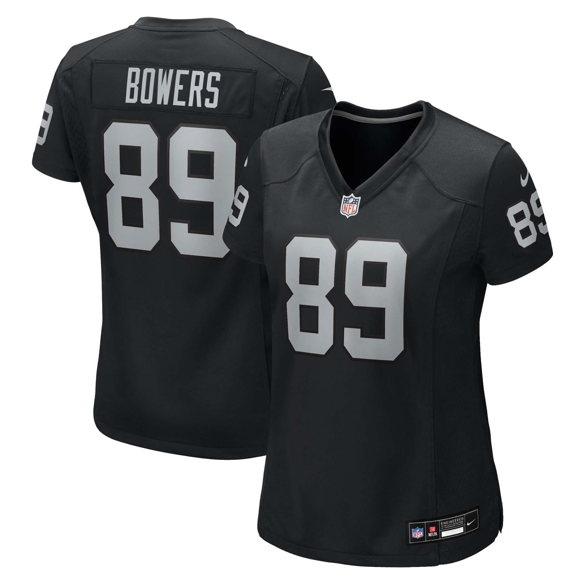 Women's Las Vegas Raiders Brock Bowers Black Team Game Jersey Js8268