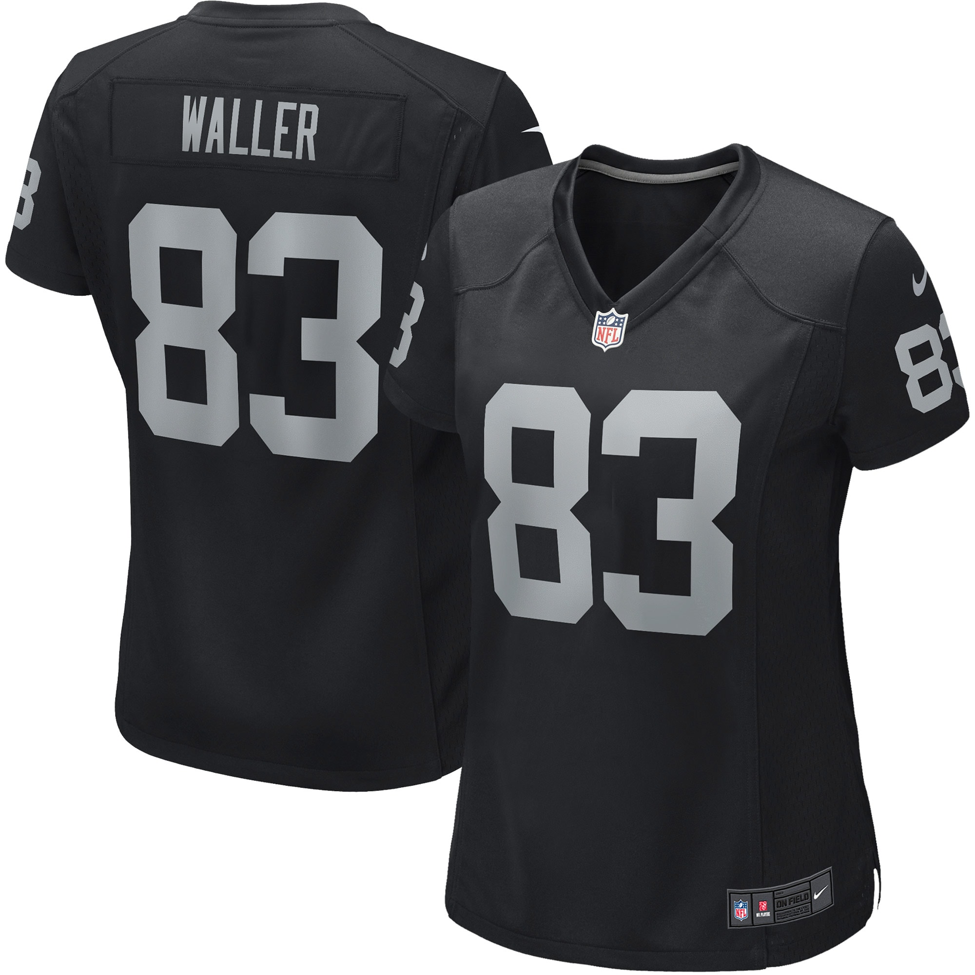 Women's Las Vegas Raiders Darren Waller Black Player Jersey Js6077