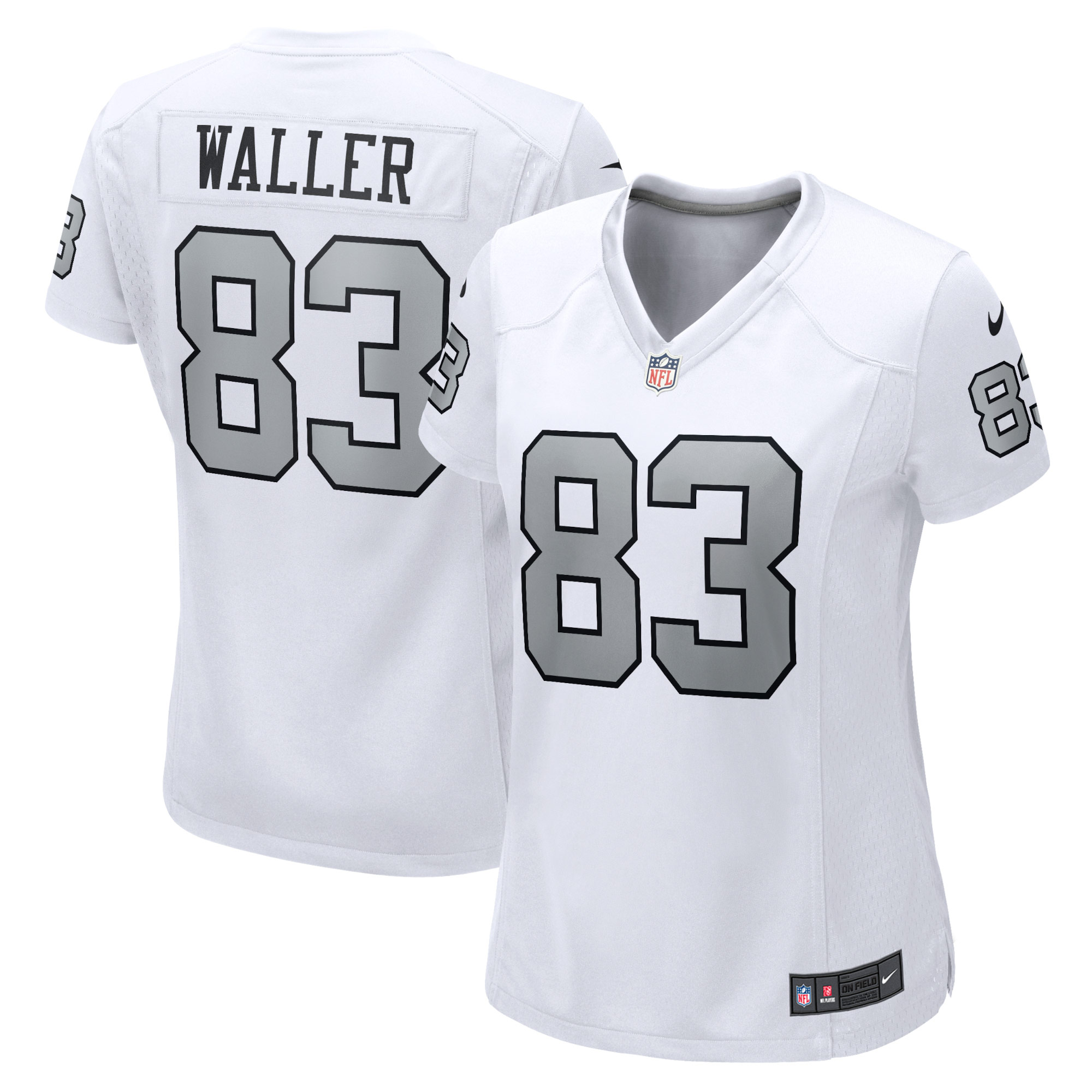 Women's Las Vegas Raiders Darren Waller White Player Jersey Js8828