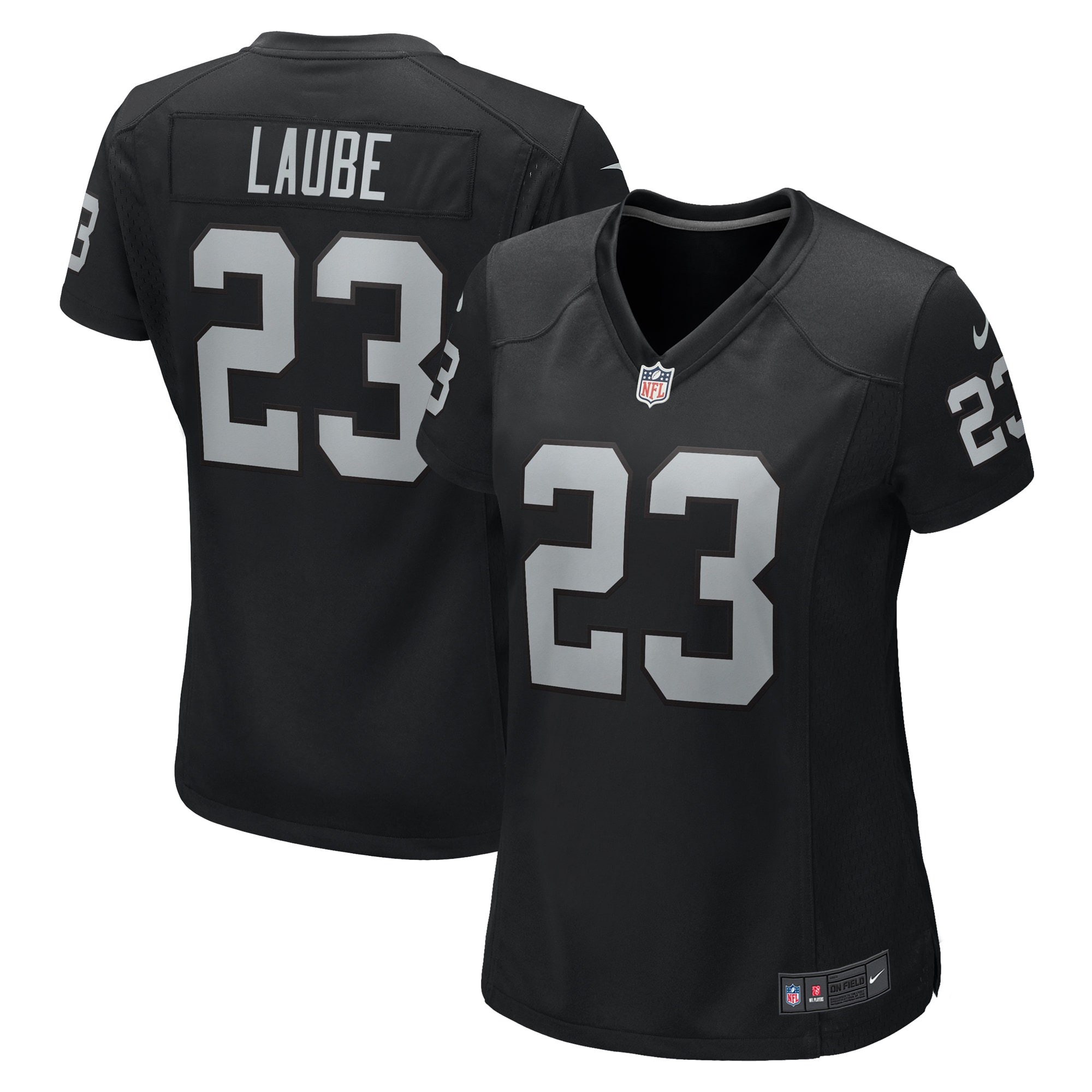 Women's Las Vegas Raiders Dylan Laube Black Game Jersey Js4261