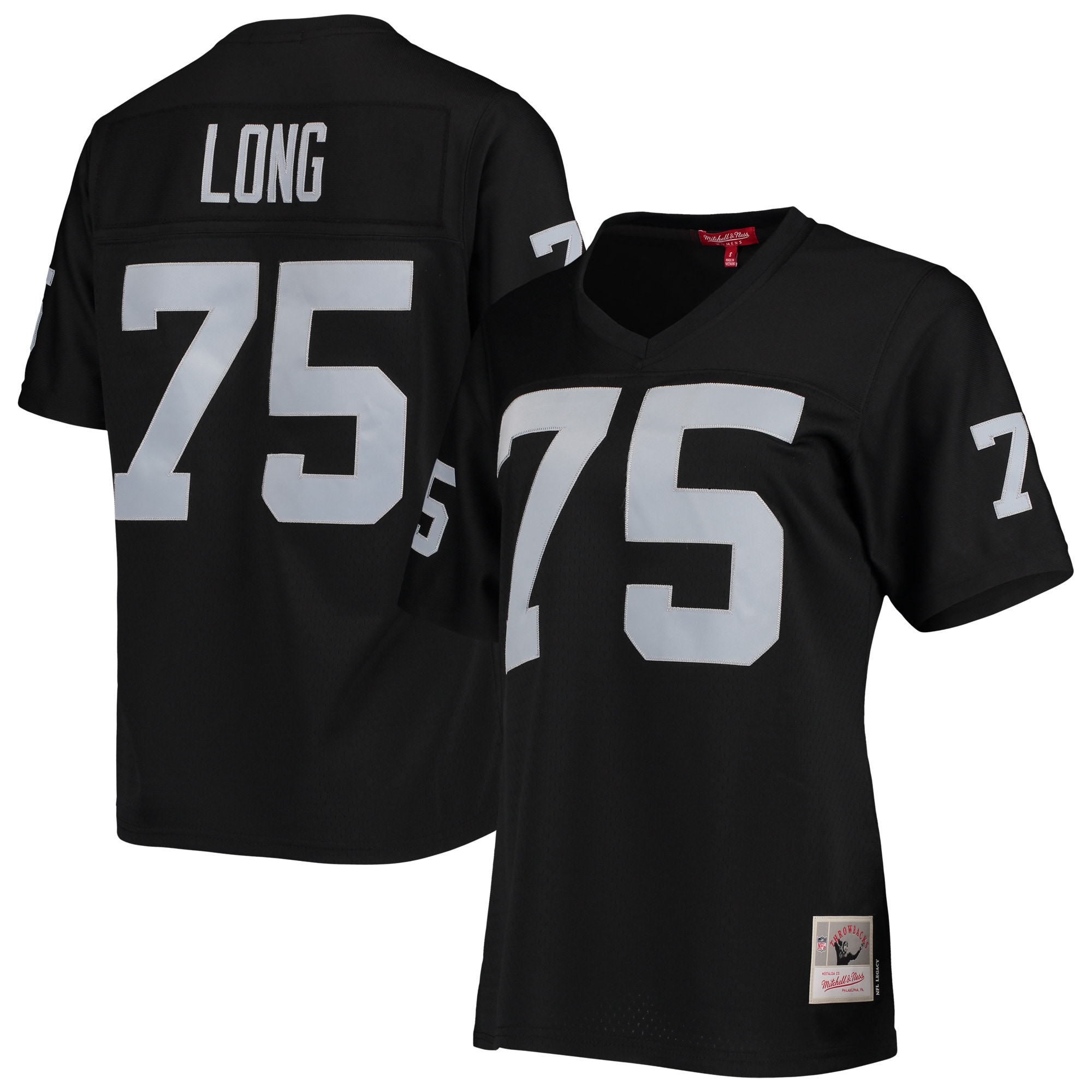 Women's Las Vegas Raiders Howie Long Mitchell & Ness Black Legacy Player Jersey Js8333