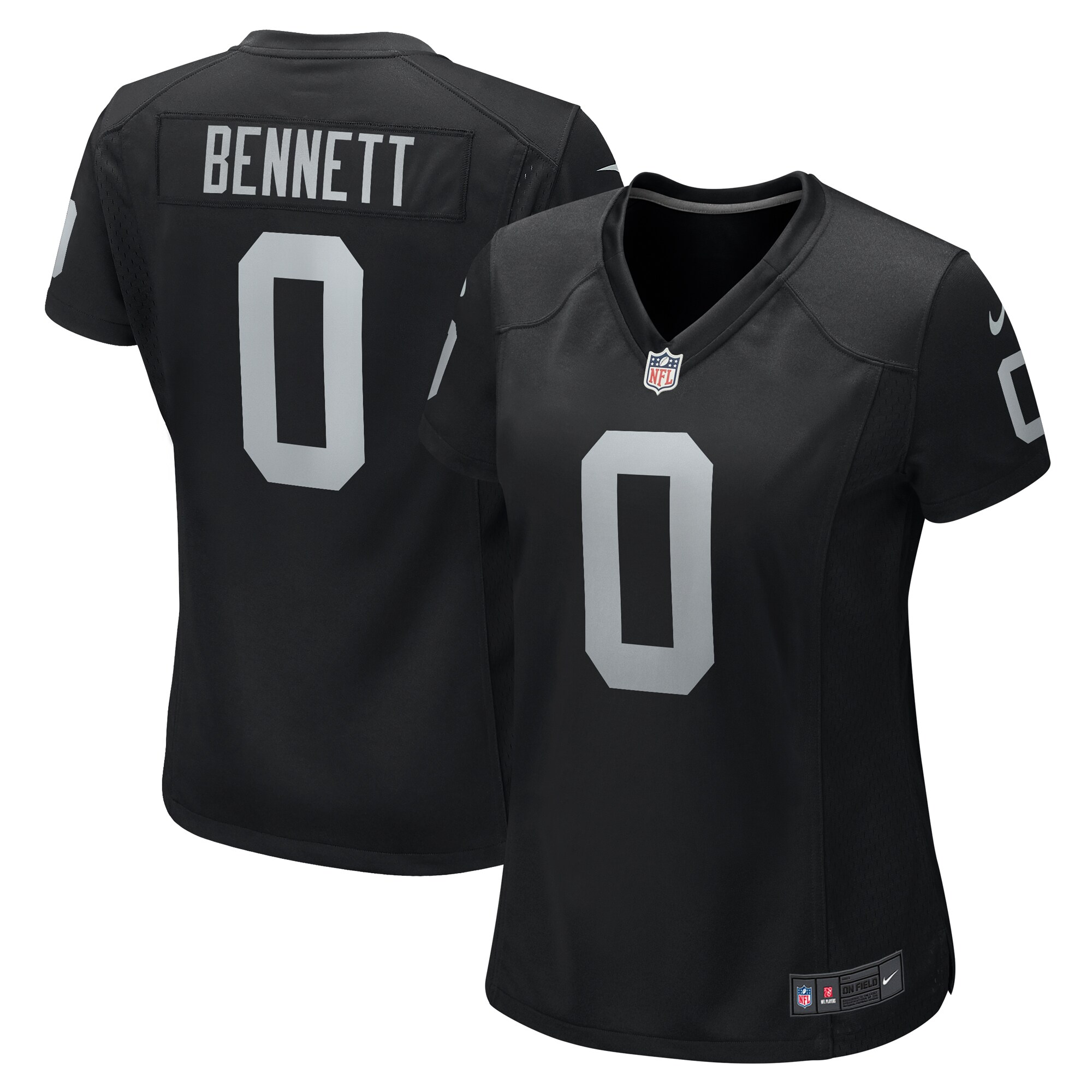 Women's Las Vegas Raiders Jakorian Bennett Black Team Game Jersey Js8759