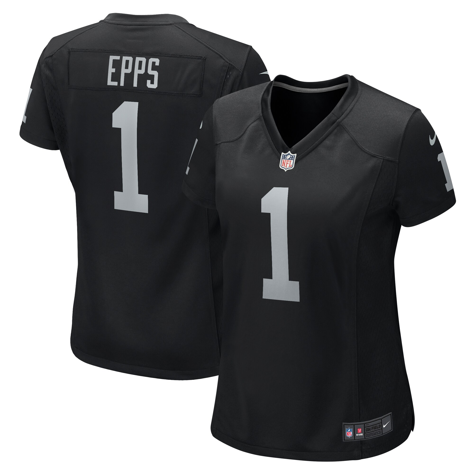 Women's Las Vegas Raiders Marcus Epps Black Game Player Jersey Js3247