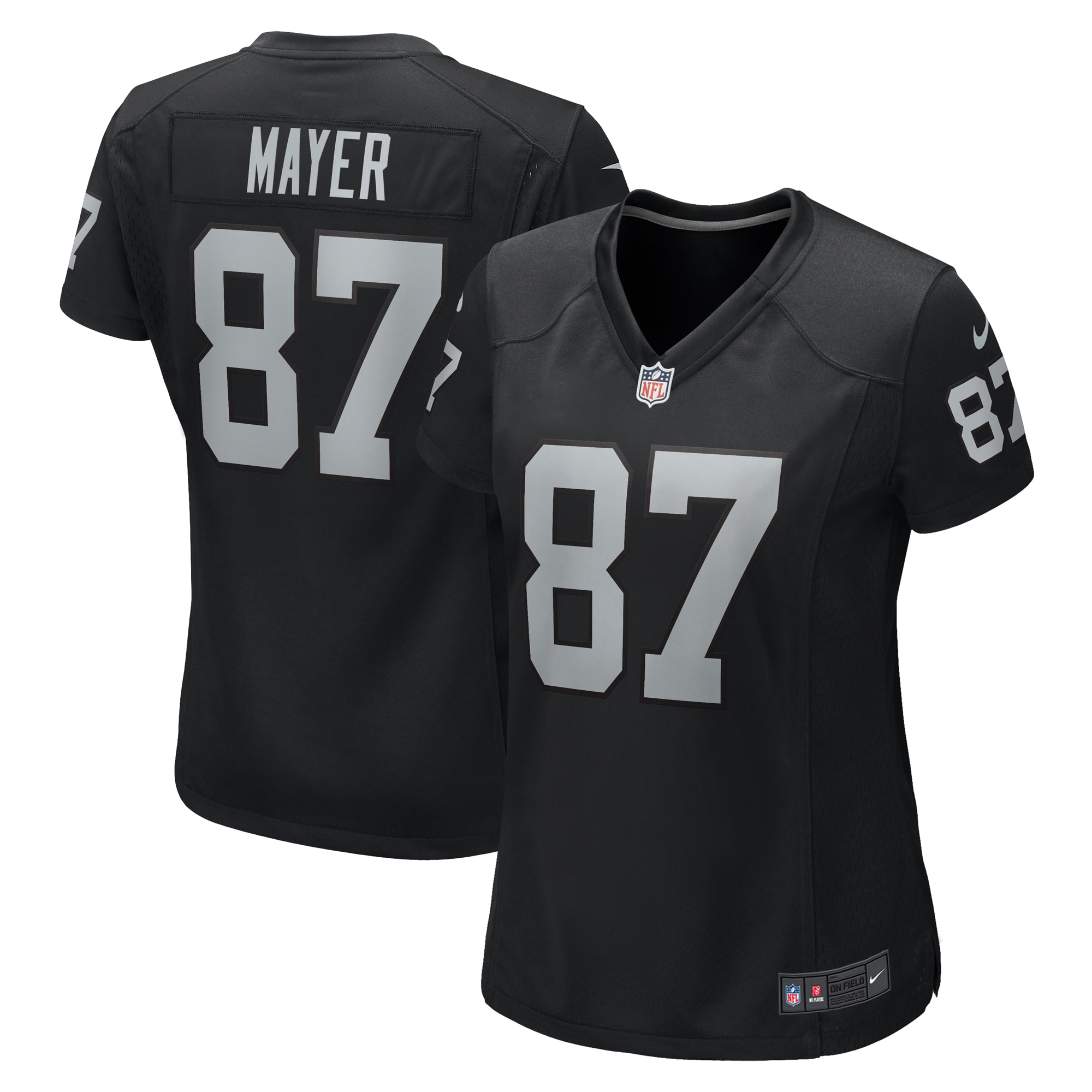 Women's Las Vegas Raiders Michael Mayer Black Game Jersey Js7012