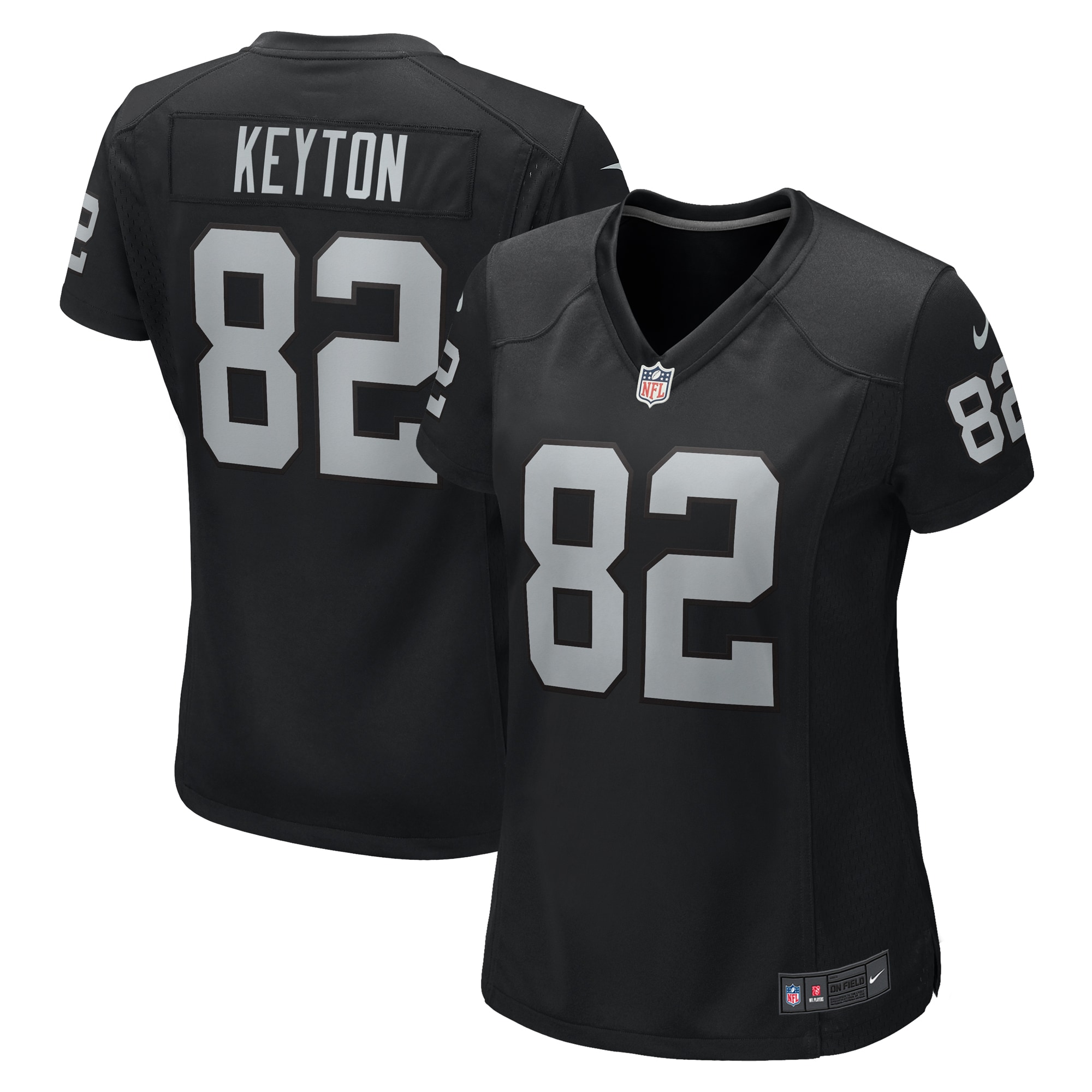 Women's Las Vegas Raiders Ramel Keyton Black Game Jersey Js3469
