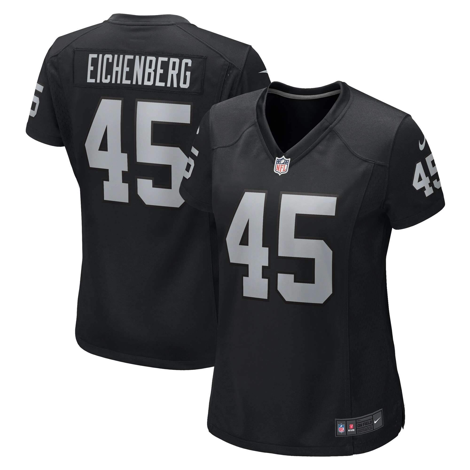 Women's Las Vegas Raiders Tommy Eichenberg Black Game Jersey Js4398