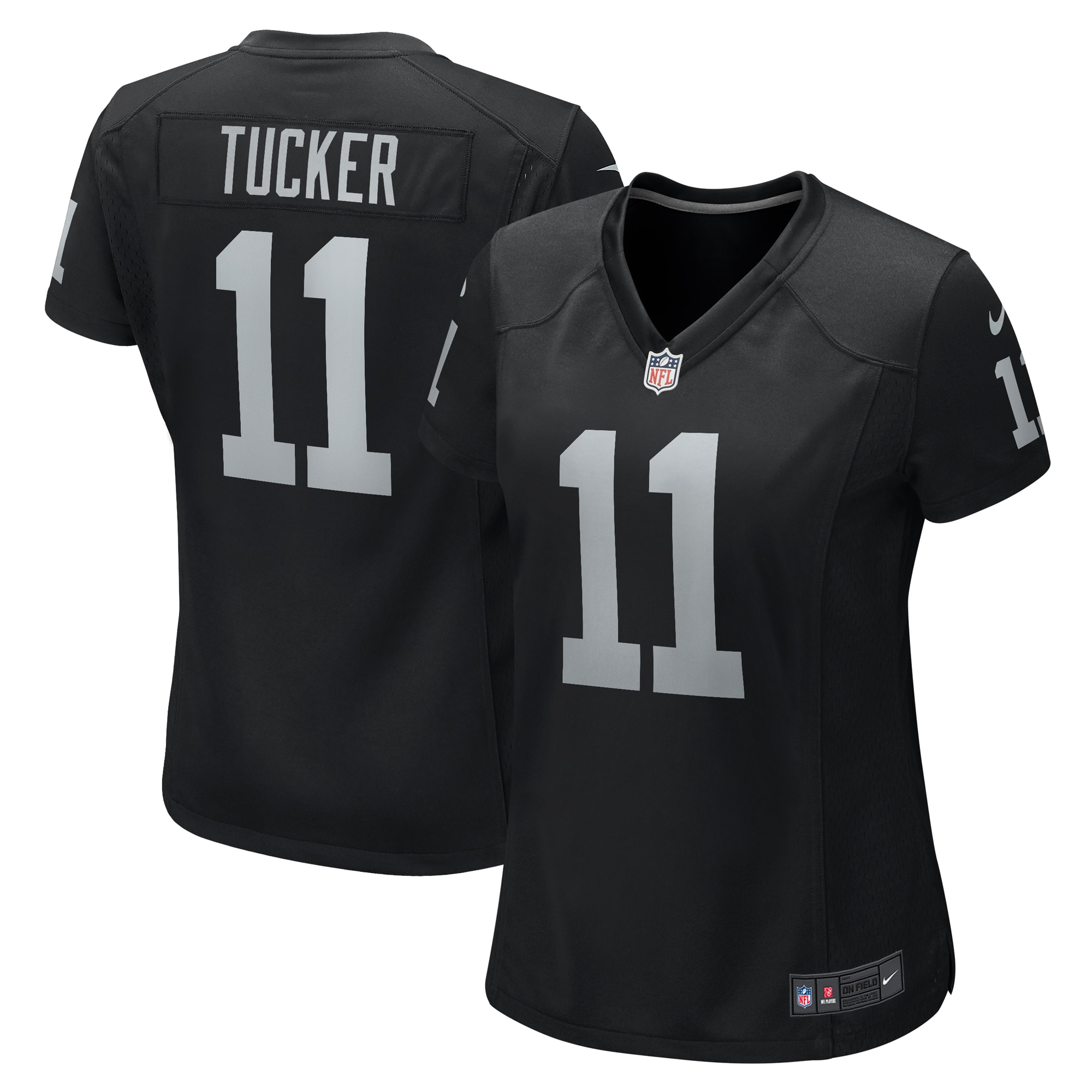 Women's Las Vegas Raiders Tre Tucker Black Team Game Jersey Js3986