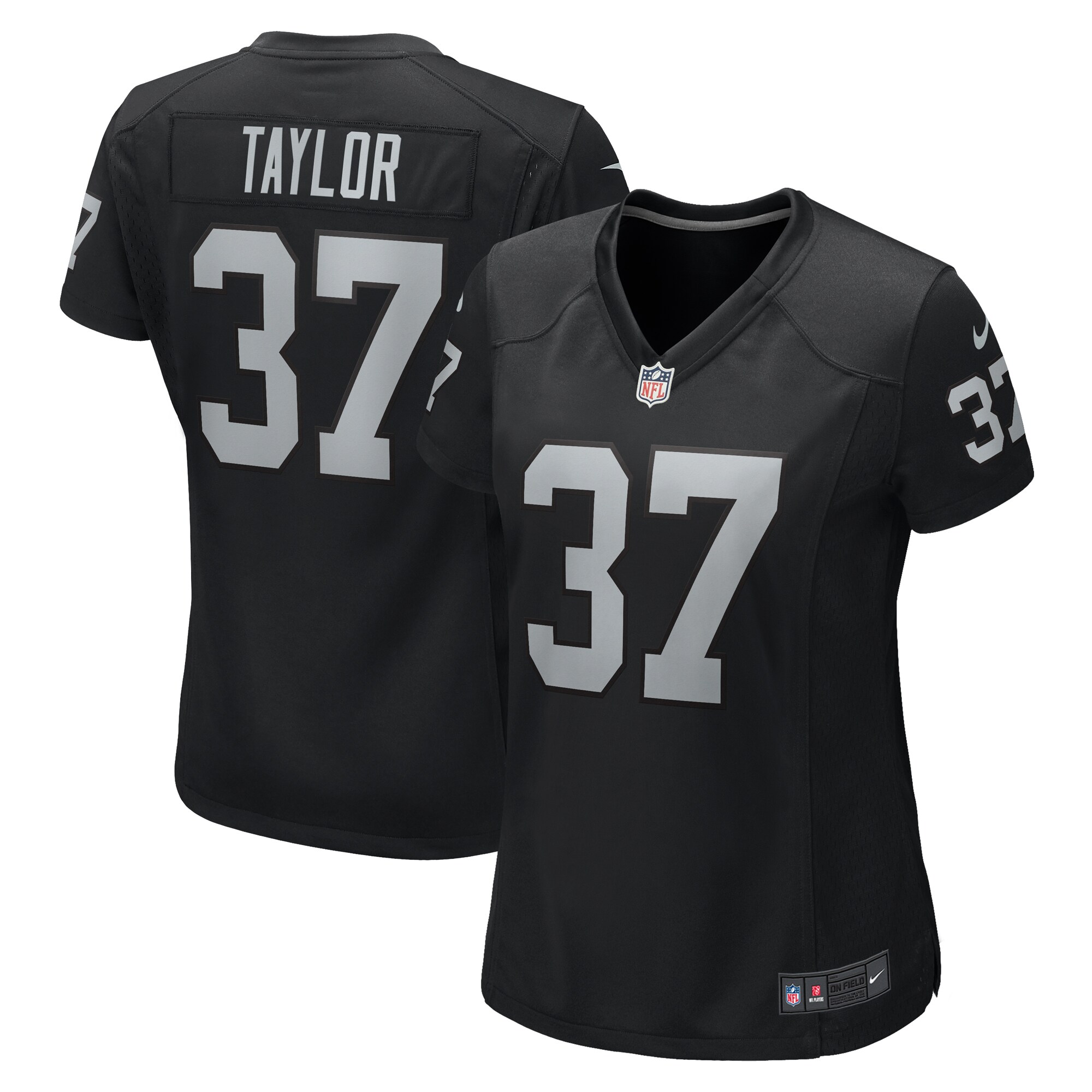 Women's Las Vegas Raiders Trey Taylor Black Game Jersey Js1574
