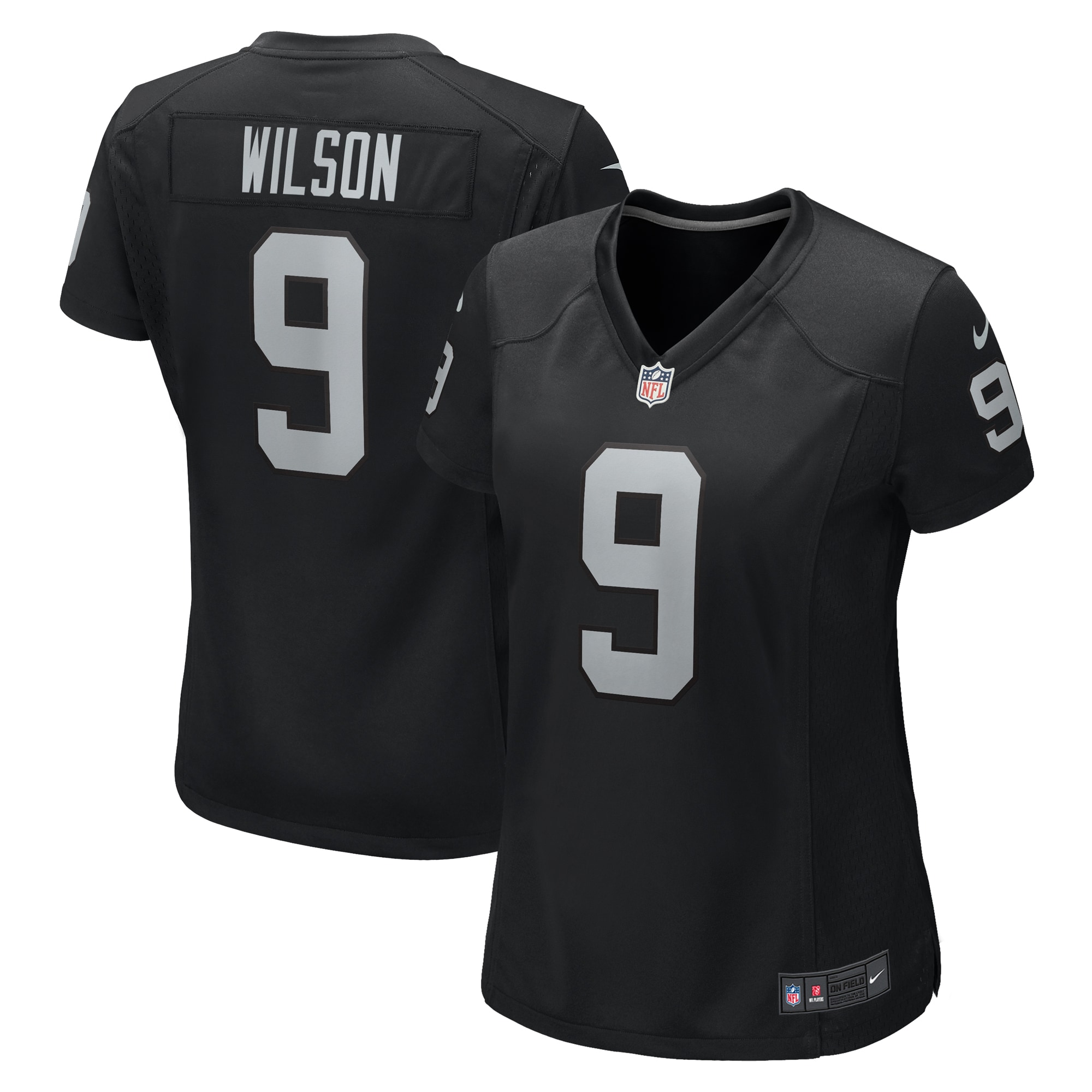 Women's Las Vegas Raiders Tyree Wilson Black Game Jersey Js5269