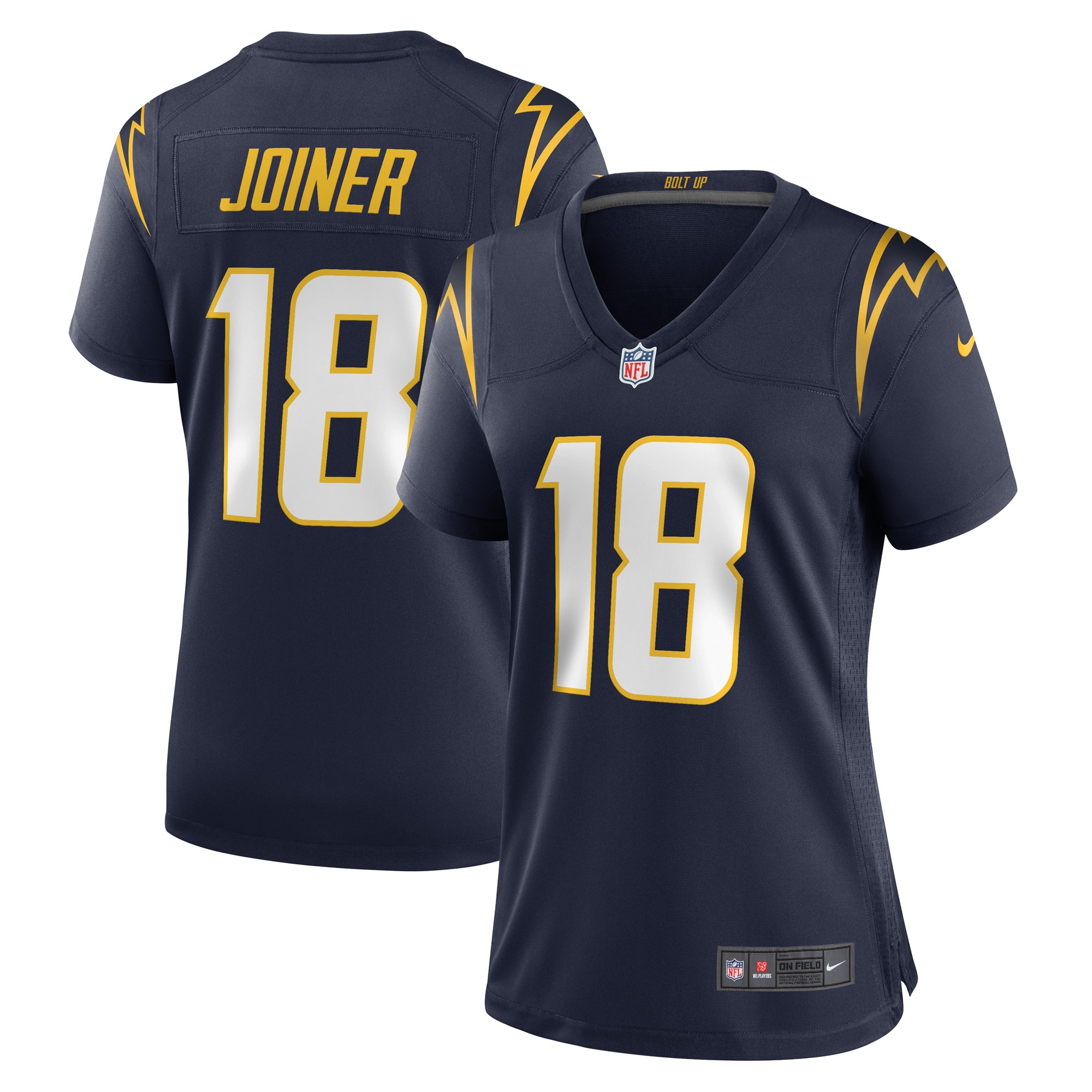 Women's Los Angeles Chargers Charlie Joiner Navy Retired Player Jersey Js5785
