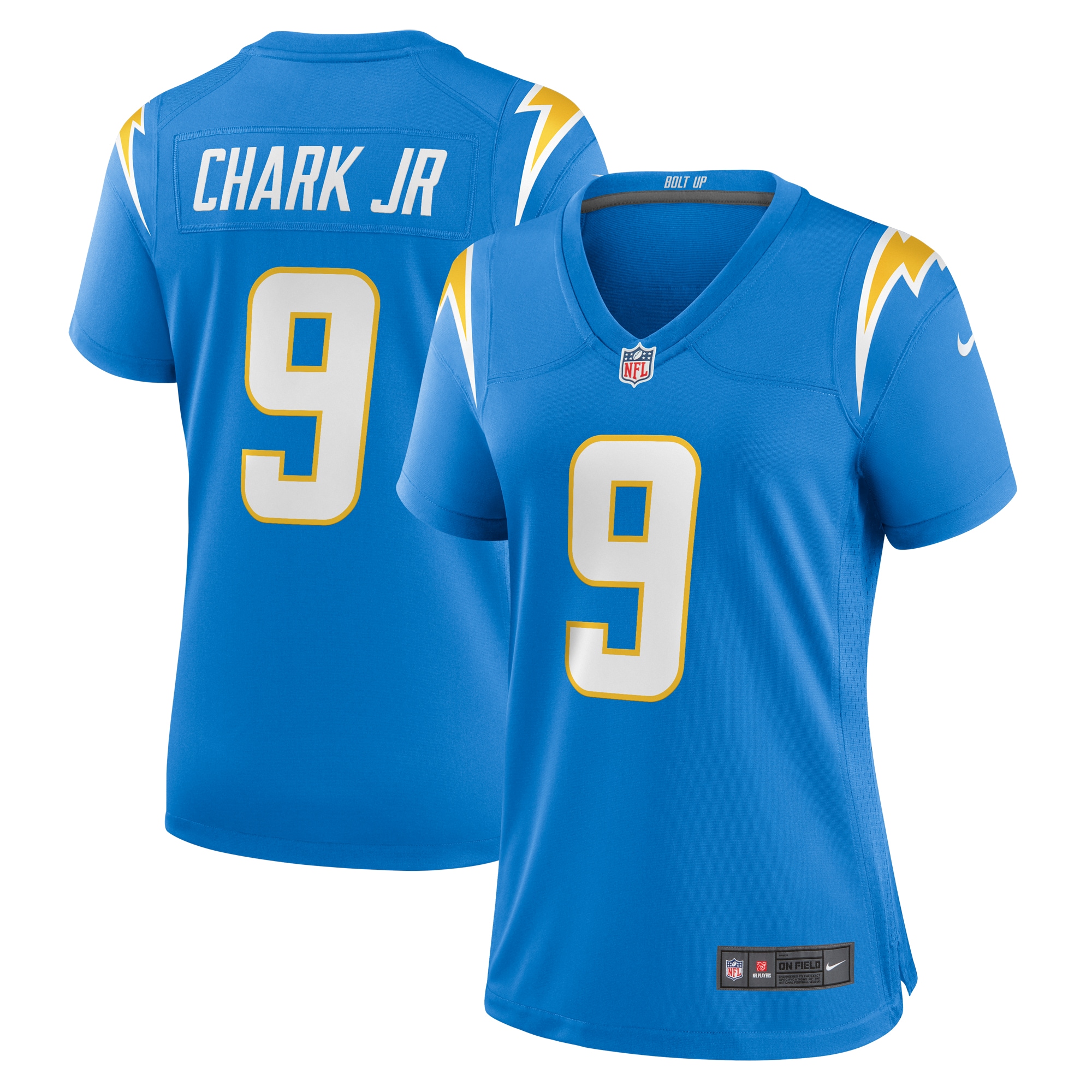 Women's Los Angeles Chargers Dj Chark Jr. Powder Blue Game Jersey Js4700