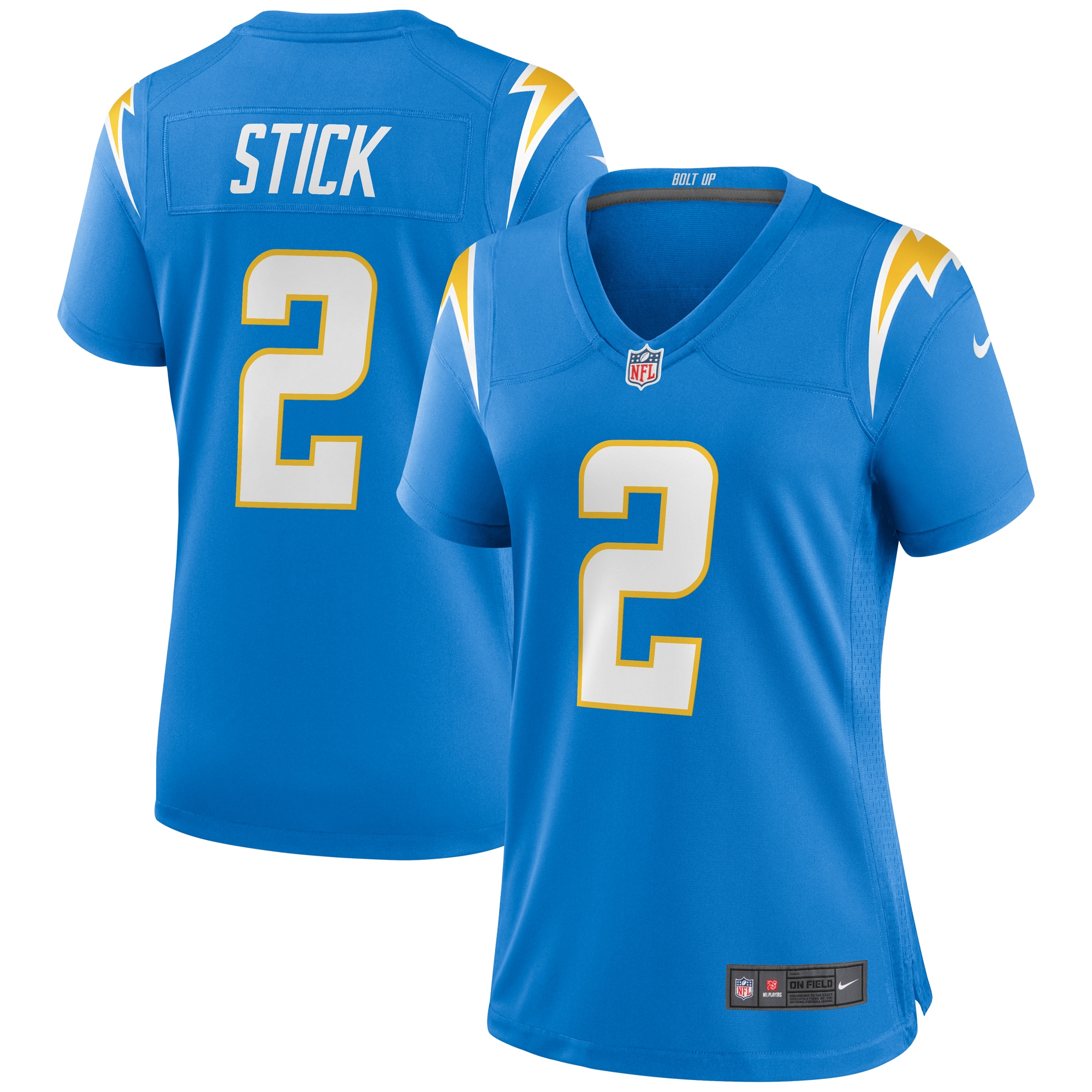 Women's Los Angeles Chargers Easton Stick Powder Blue Game Jersey Js3682