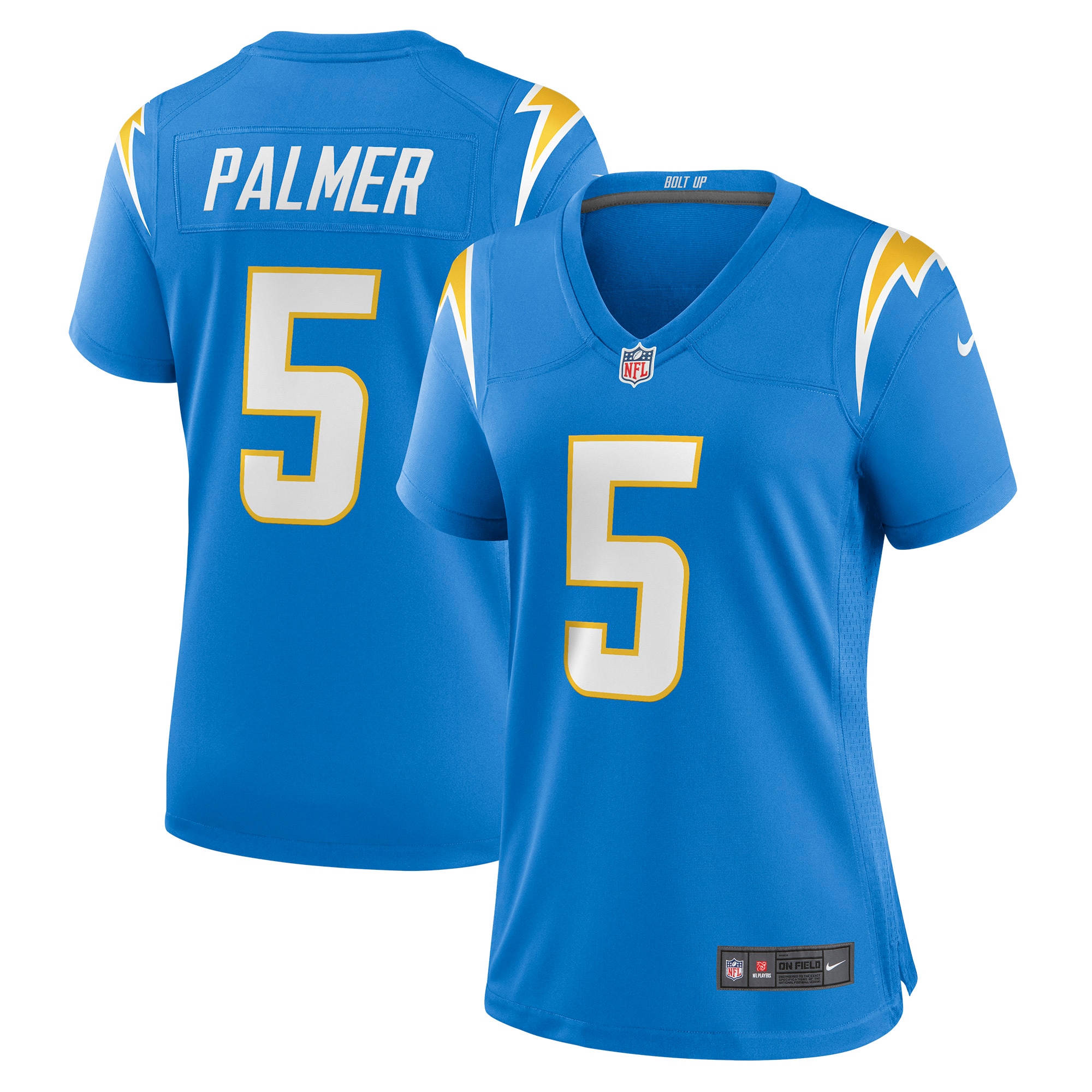Women's Los Angeles Chargers Joshua Palmer Powder Blue Game Player Jersey Js8668