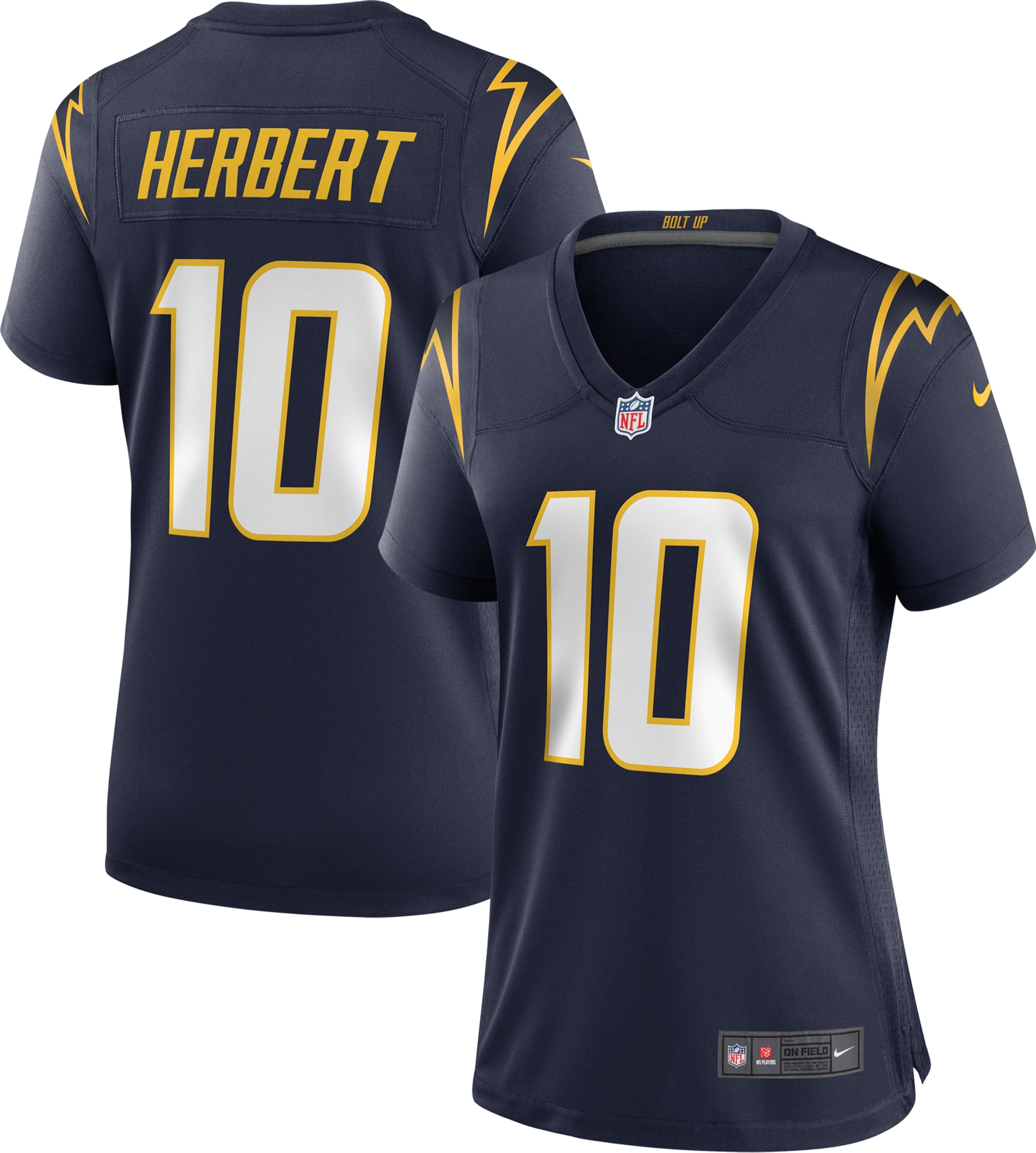 Women's Los Angeles Chargers Justin Herbert Navy Alternate Game Jersey Js8636