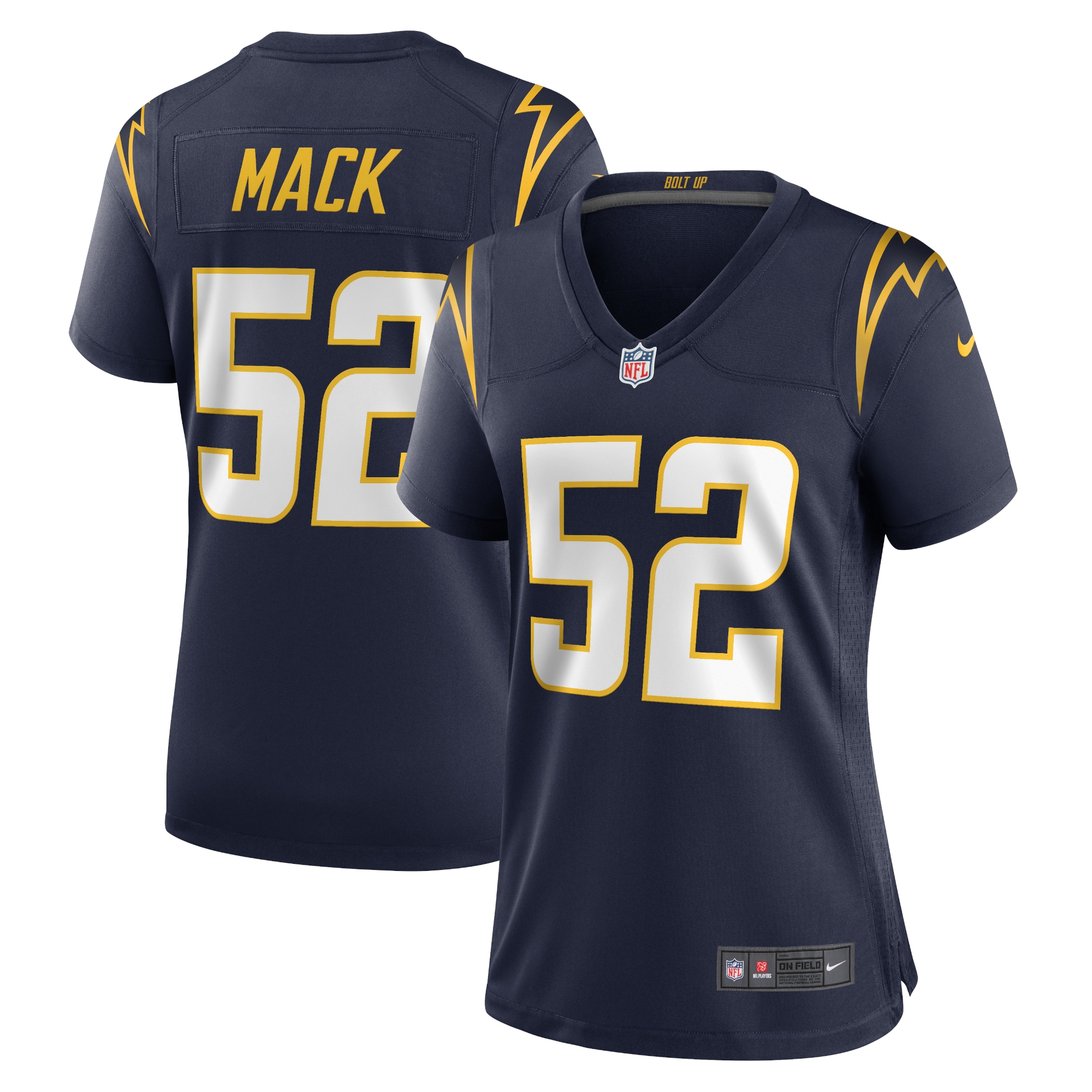 Women's Los Angeles Chargers Khalil Mack Navy Alternate Game Jersey Js9645