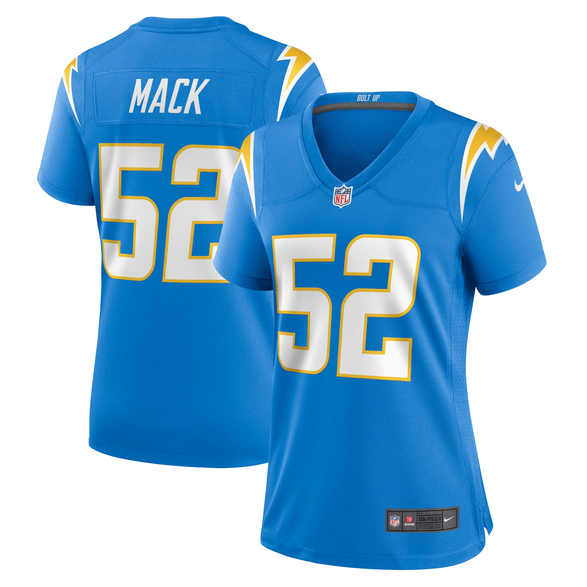Women's Los Angeles Chargers Khalil Mack Powder Blue Player Jersey Js5613